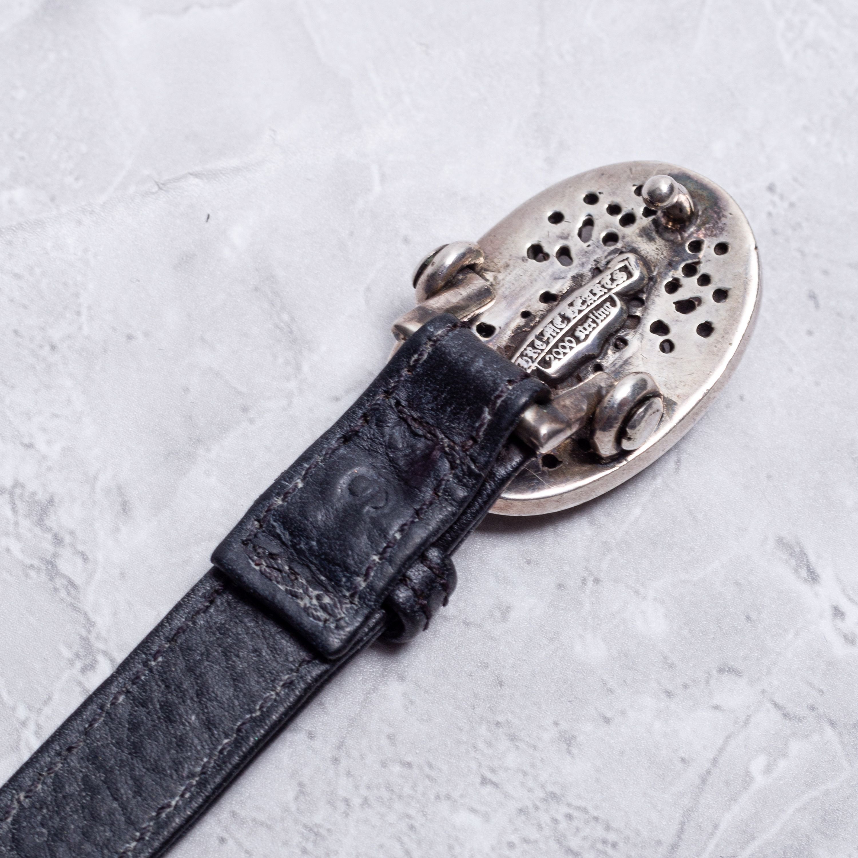 Chrome Hearts CHROME HEARTS Leather Bracelet Tiny Classic Oval Size ONE SIZE - 3 Thumbnail