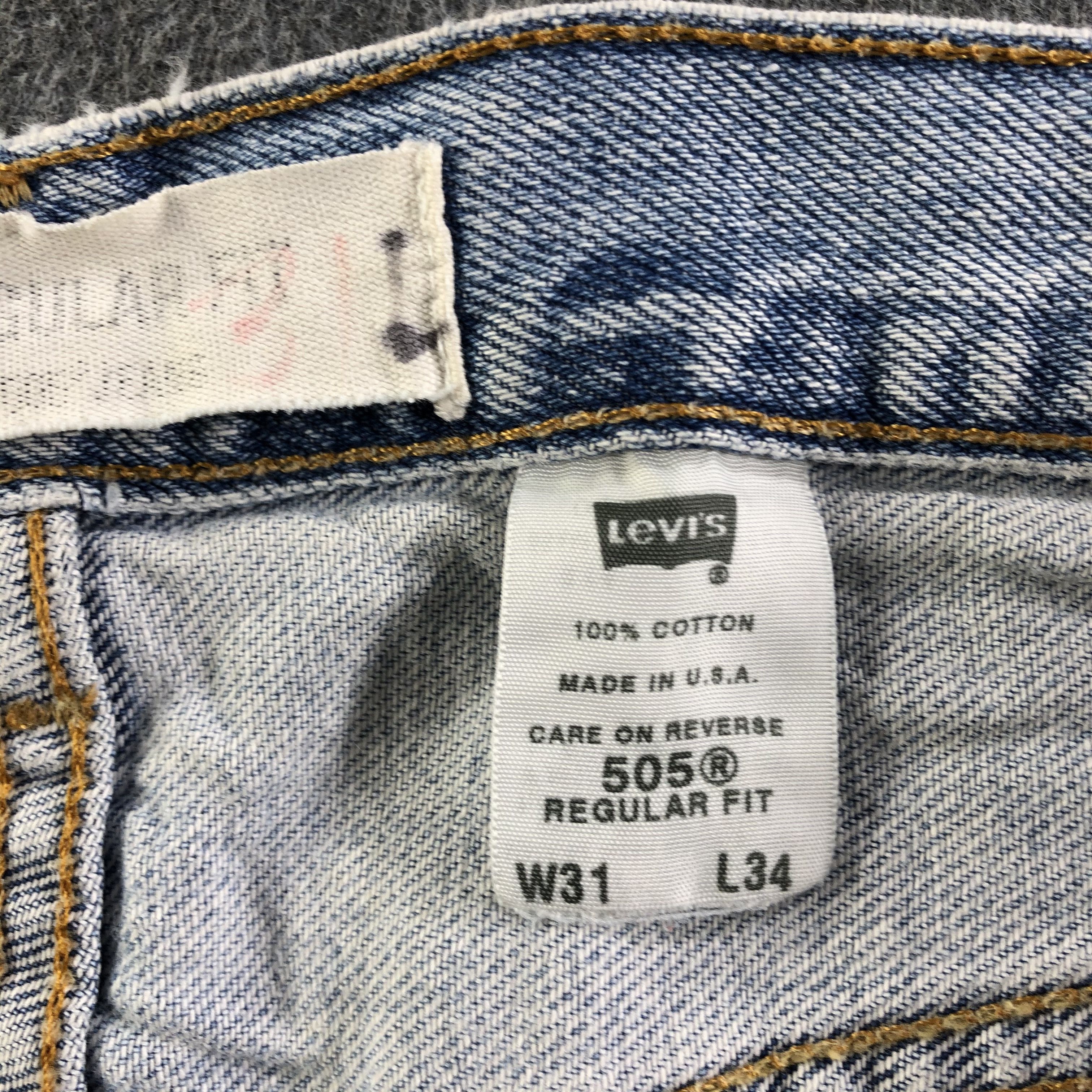 Levi's Vintage Light Wash Levis 505 Jeans-J3288 Size US 31 - 11 Thumbnail