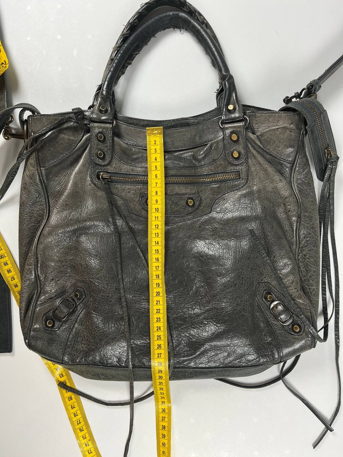 Balenciaga 2012 BALENCIAGA Black Lambskin Leather Motorcycle Velo Bag Size ONE SIZE - 15 Thumbnail