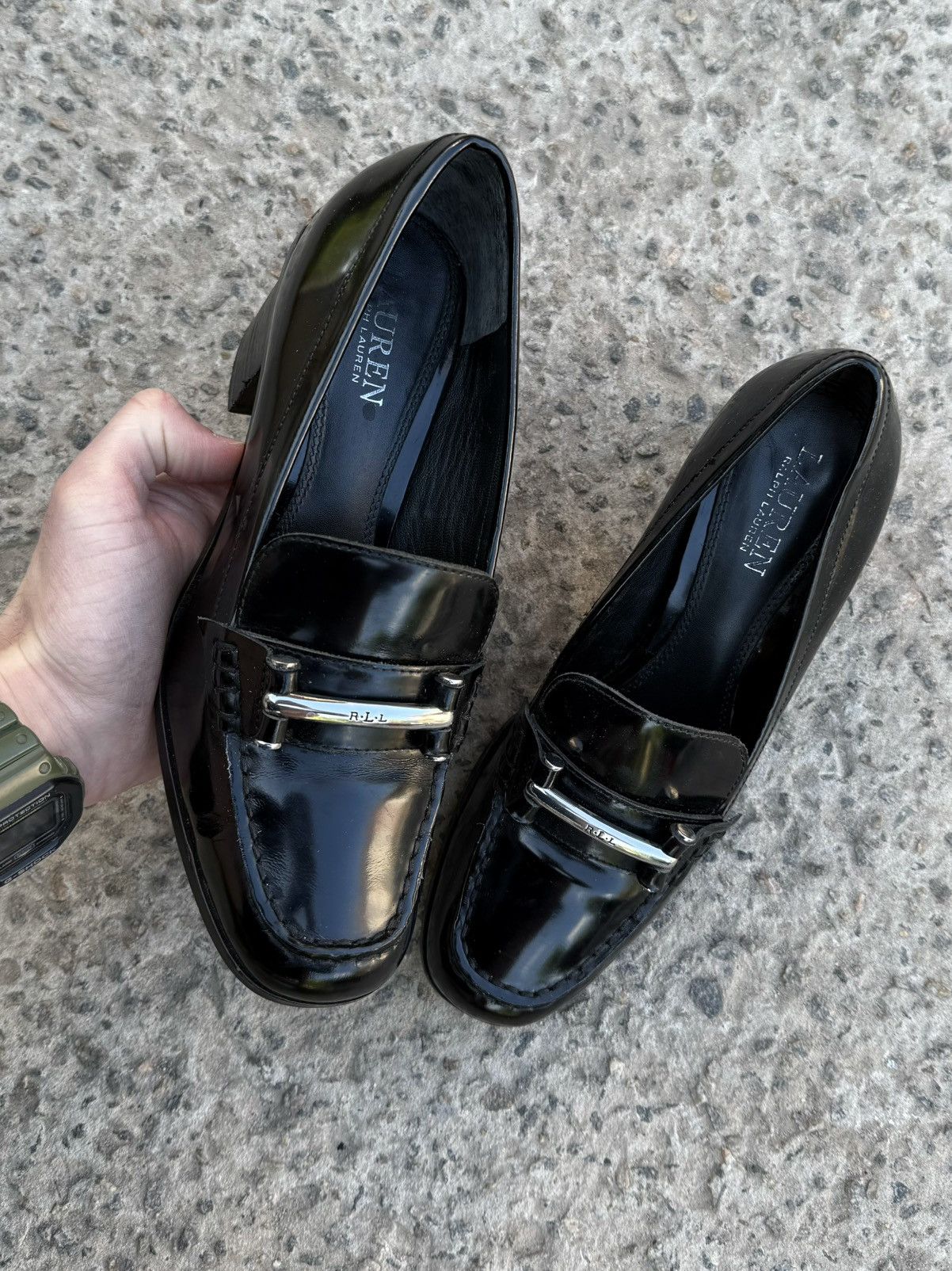 RRL Ralph Lauren Ralph Lauren Y2K Polo Loafers Old Many Heels Prada Style Size US 9 / IT 39 - 1 Thumbnail