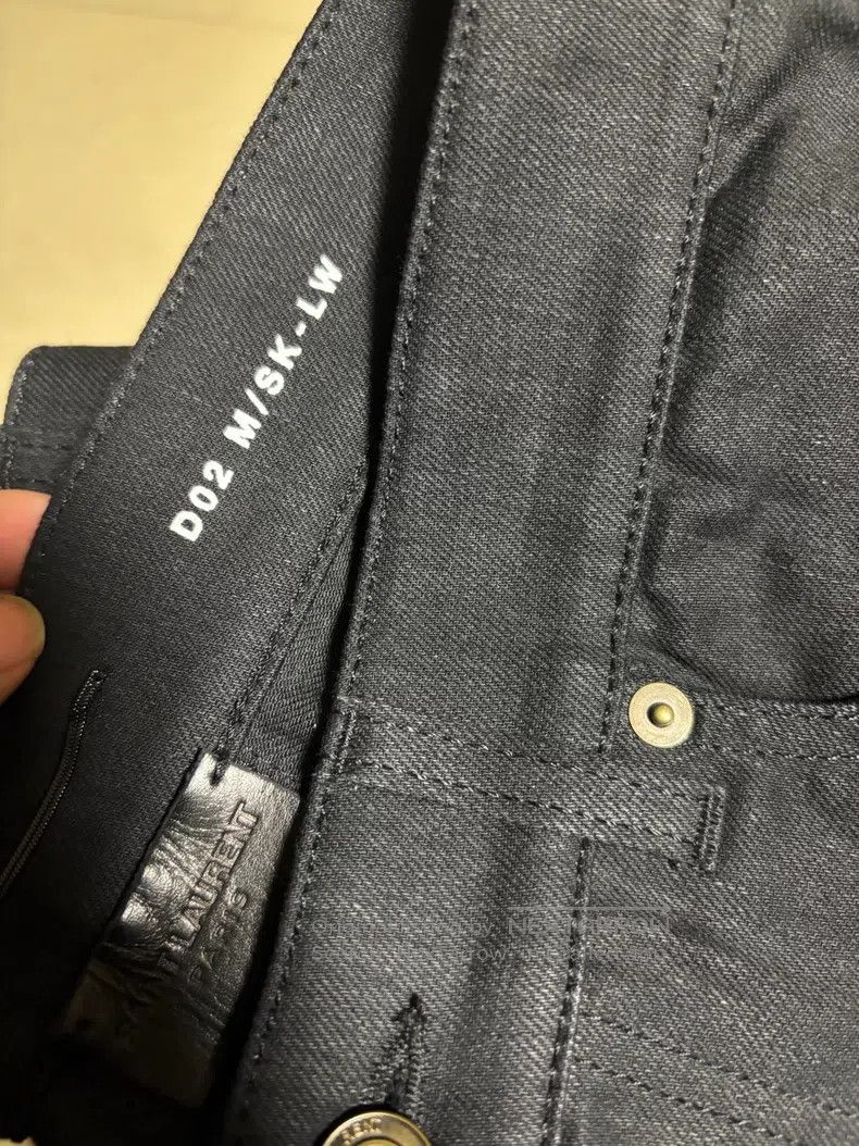 Saint Laurent Paris Saint Laurent Paris Black Destroyed Slim Fit Basic Denim J Size US 30 / EU 46 - 3 Thumbnail