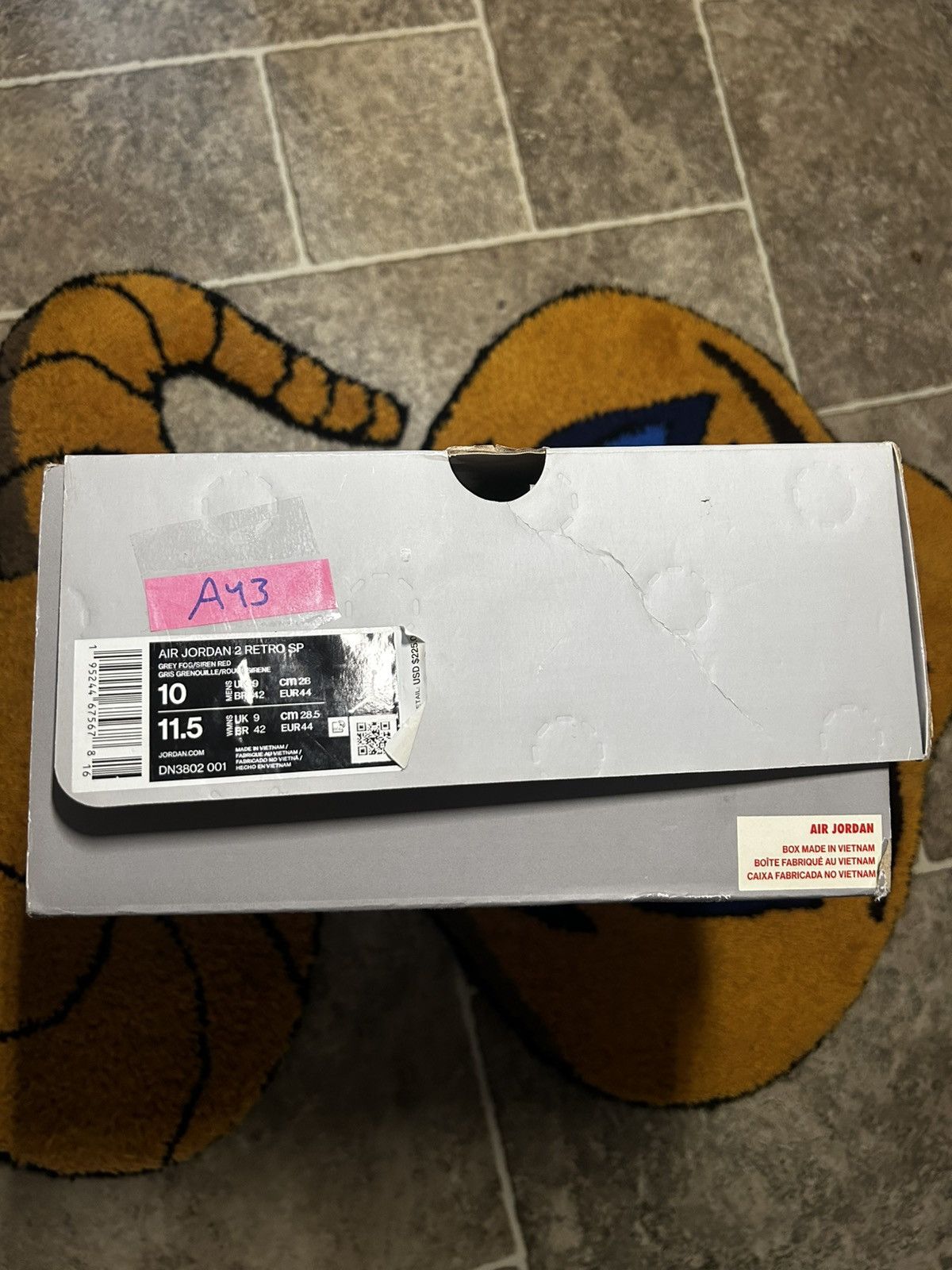 Jordan Brand × Union LA Nike Air Jordan 2 Retro SP x Union Grey Fog Size US 10 / EU 43 - 8 Thumbnail