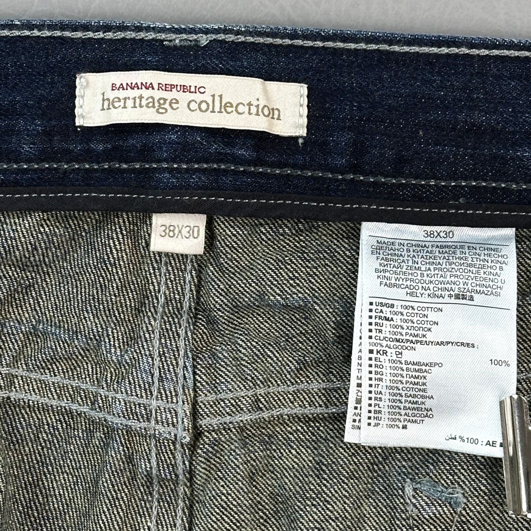Banana Republic Banana Republic Heritage Collection Jeans Mens 38x30 Dark Wash Denim Button Fly Jeans Mens 38x30 Dark Wash Denim Button Fly Size US 38 / EU 54 - 7 Thumbnail