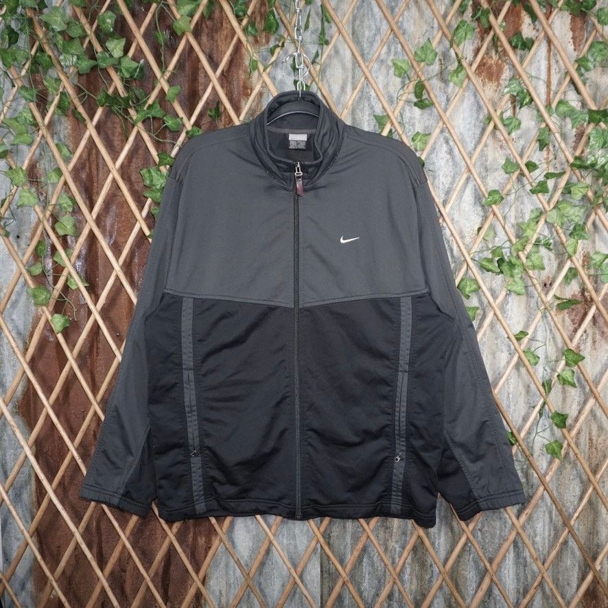 Nike Vintage Y2K Nike gray tag embroider swoosh zip track jacket Size US M / EU 48-50 / 2 - 1 Thumbnail