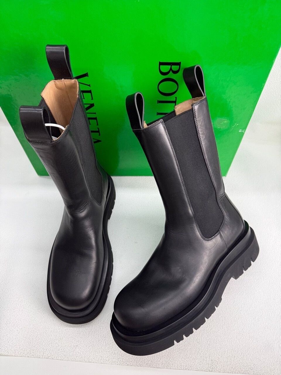Bottega Veneta Bottega Veneta Leather Black Boots us_7-5 Women Size US 7.5 / IT 37.5 - 1 Thumbnail