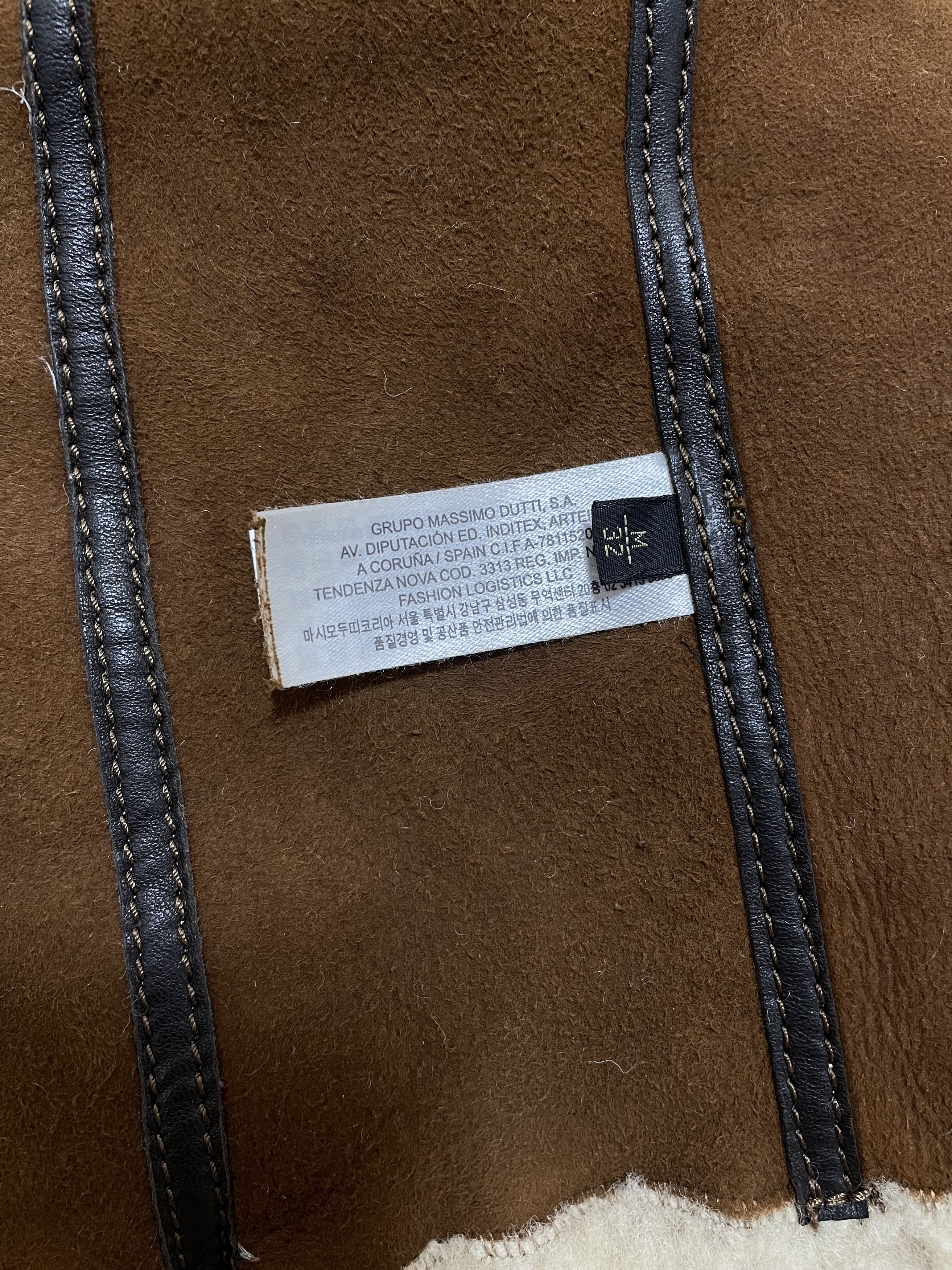 Massimo Dutti MASSIMO DUTTI Aviator Fur Shearling Bomber Jacket Sheepskin Size M / US 6-8 / IT 42-44 - 16 Thumbnail