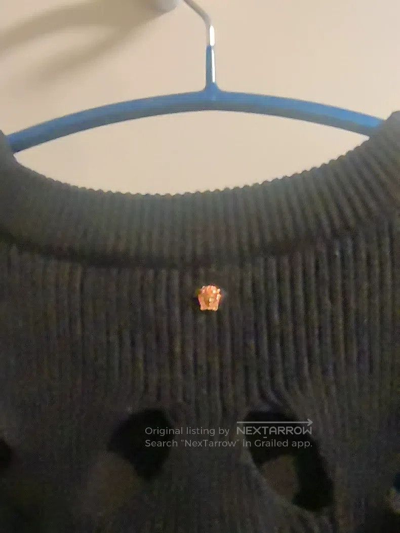 Versace Versace Black cut-out knitted sweater Size US XXS / EU 40 - 6 Thumbnail