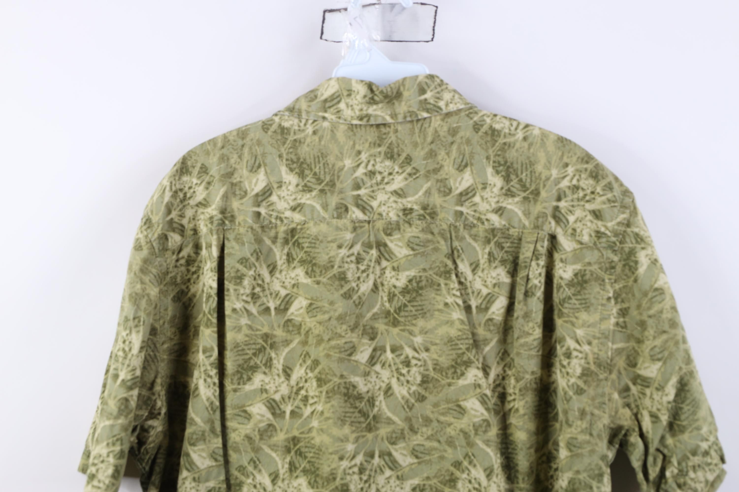 Gap Vintage 90s Gap Nature Leaf Beach Luau Hawaiian Button Shirt Size US S / EU 44-46 / 1 - 10 Thumbnail