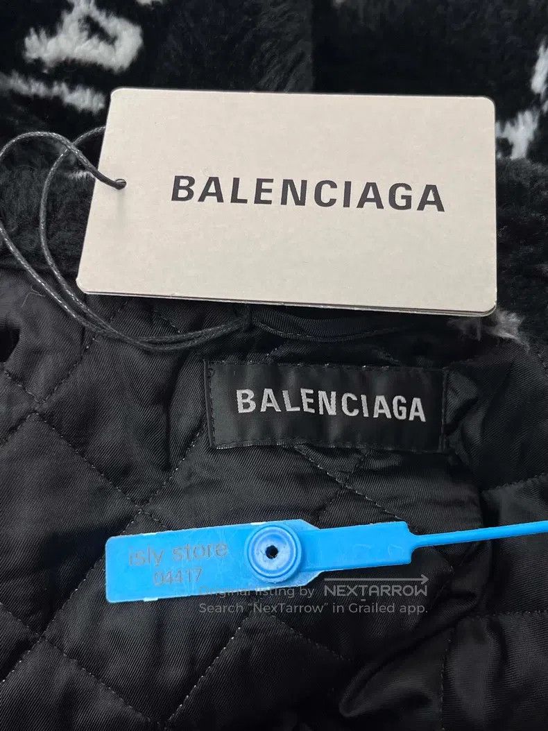 Balenciaga Balenciaga Logo All-Over Print Loose Zipper Jacket Coat Size XXS / US 00 / IT 34 - 5 Thumbnail
