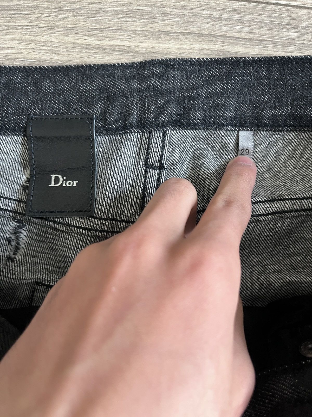 Dior Dior ss04 strip denim Size US 29 - 3 Thumbnail