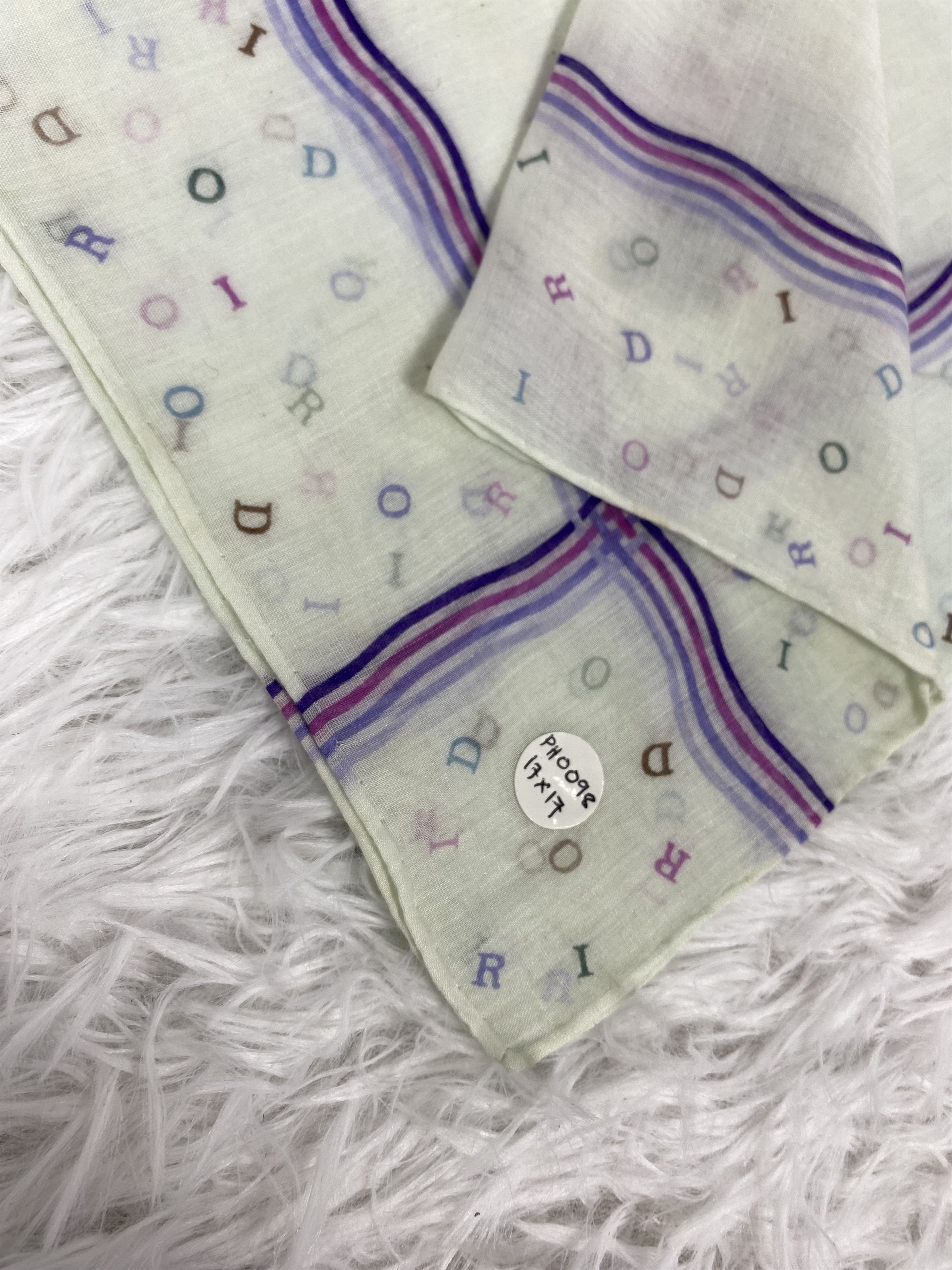 Vintage Vintage Christian Dior Handkerchief PH0098 Size ONE SIZE - 2 Thumbnail