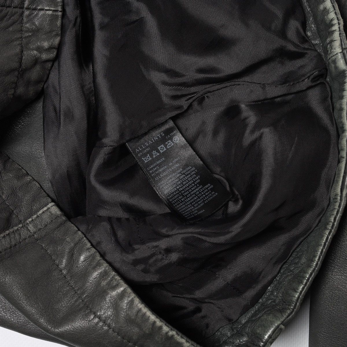 Allsaints Allsaints Cargo Biker Leather Jacket Faded Moto Size M / US 6-8 / IT 42-44 - 9 Thumbnail