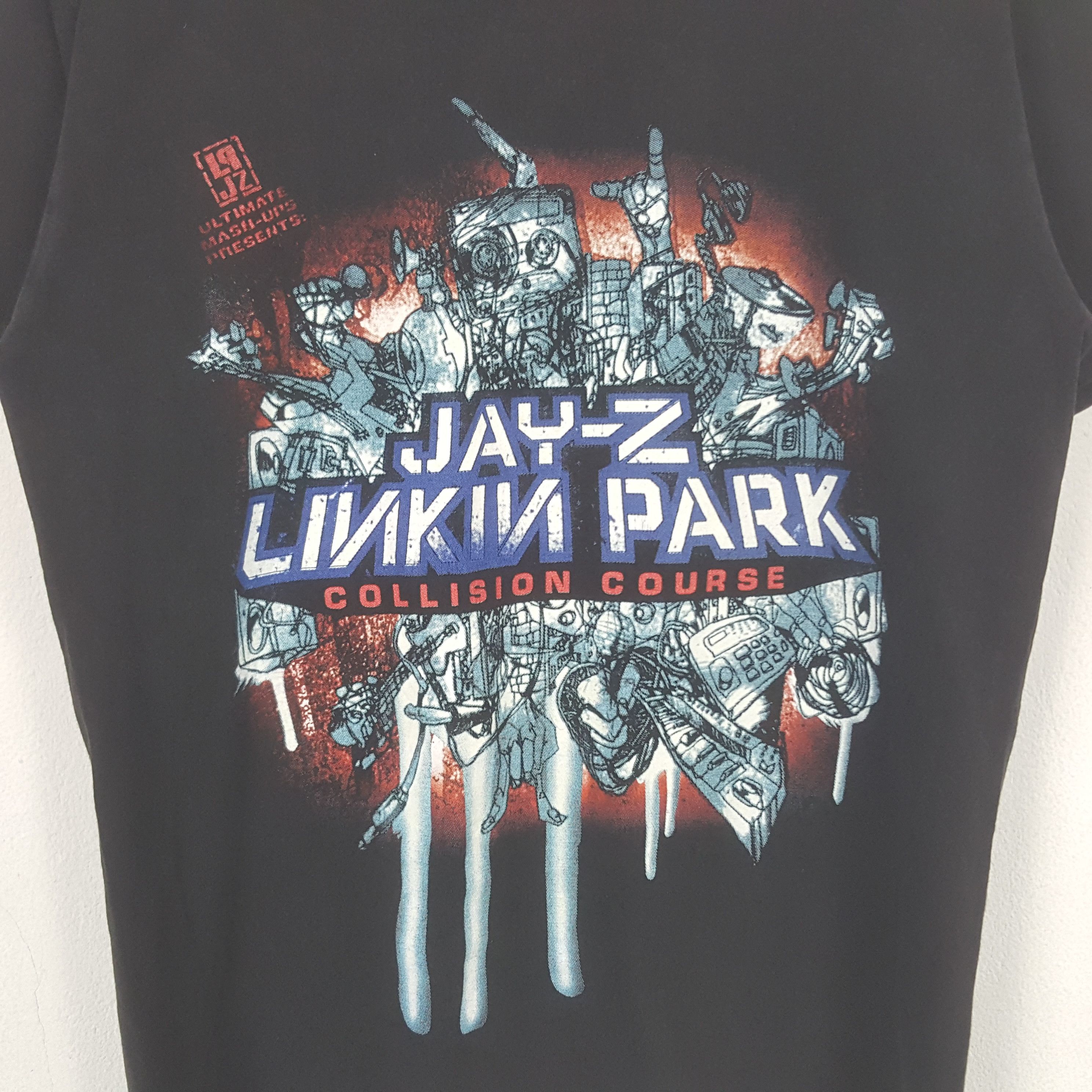 Band Tees Vintage Jay-z Linkin Park American Band Bootleg Tshirt RR26 Size US M / EU 48-50 / 2 - 2 Thumbnail