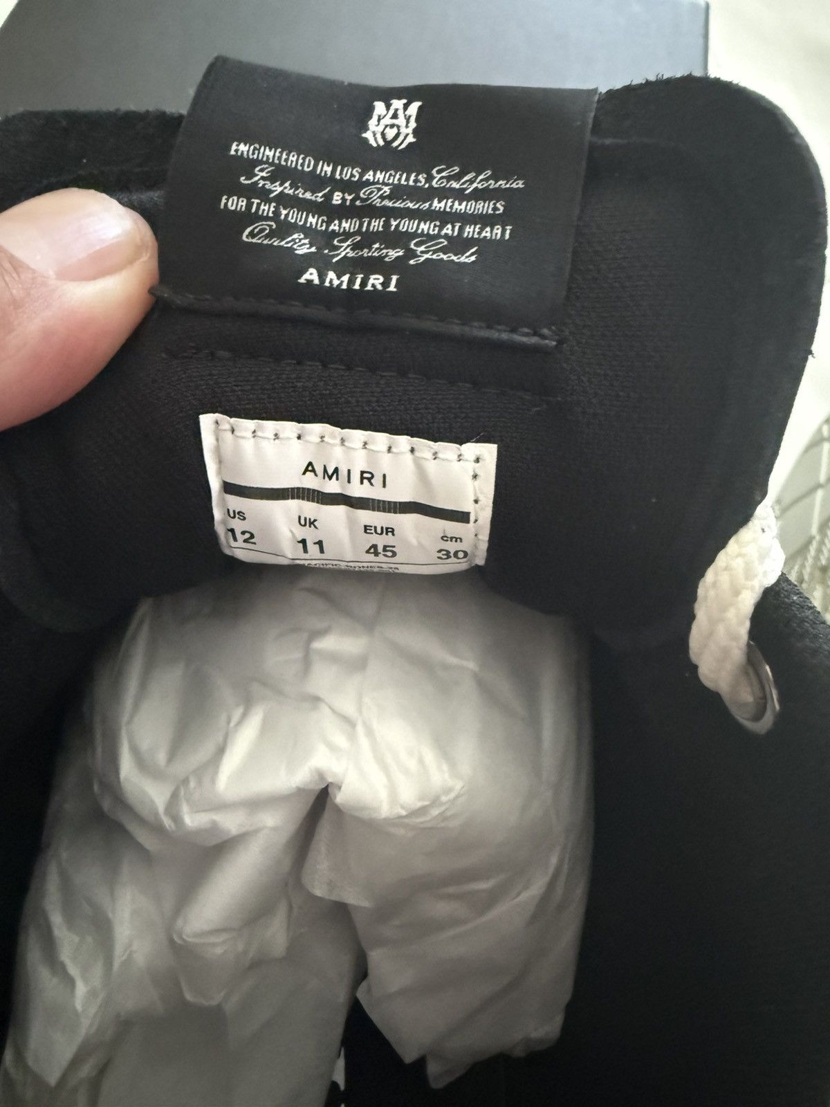 Amiri Amiri Pacific bones leather sneakers Size US 12 / EU 45 - 5 Thumbnail