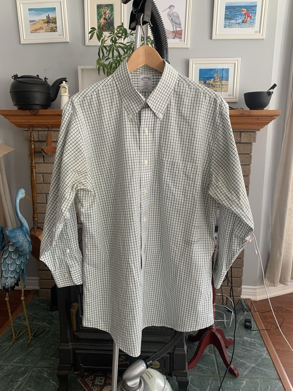 Brooks Brothers Brooks Brothers Dress Shirt Size US L / EU 52-54 / 3 - 1 Thumbnail