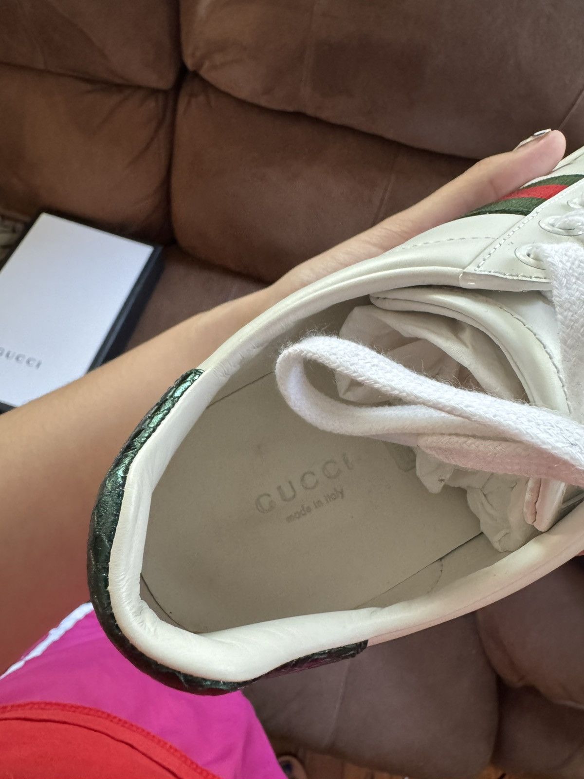 Gucci Women’s Gucci Ace Sneaker with bee Size US 7.5 / IT 37.5 - 8 Thumbnail