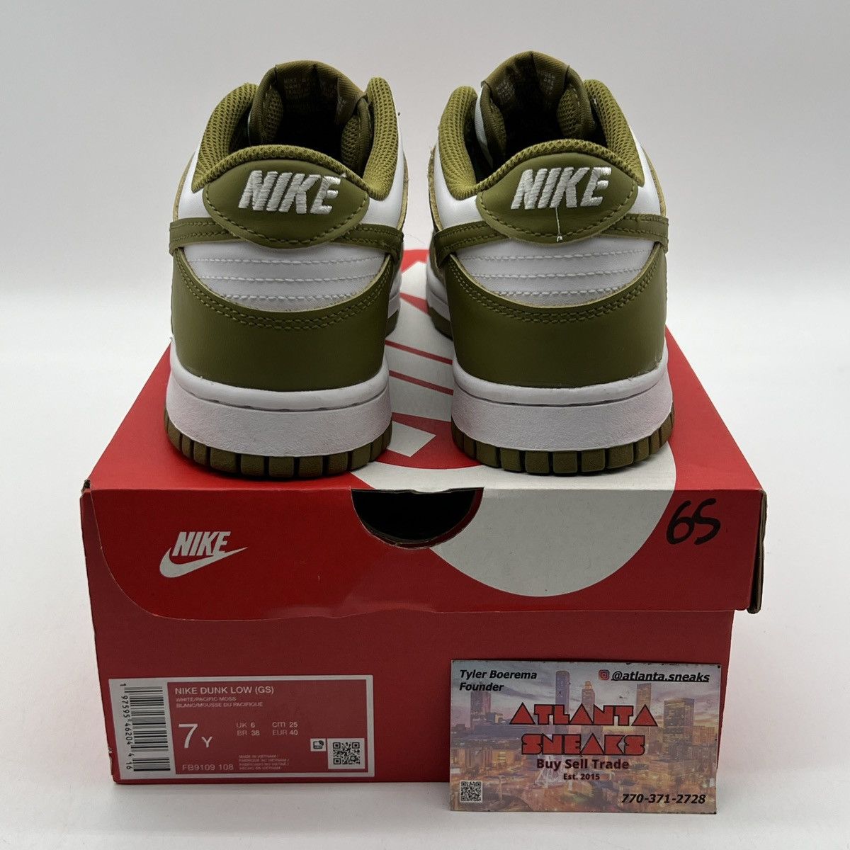 Nike Nike dunk low pacific moss Size US 7 / EU 40 - 3 Thumbnail