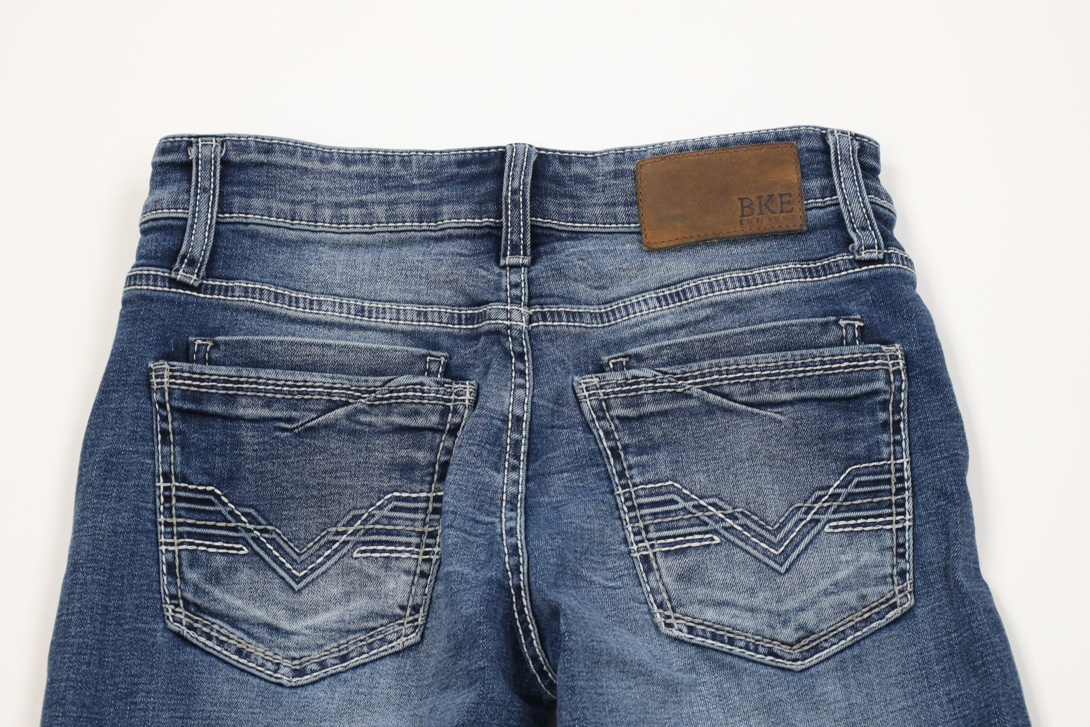 Vintage Buckle BKE Stitch Stretch Jake Bootcut Denim Jeans Blue Size US 28 / EU 44 - 10 Thumbnail