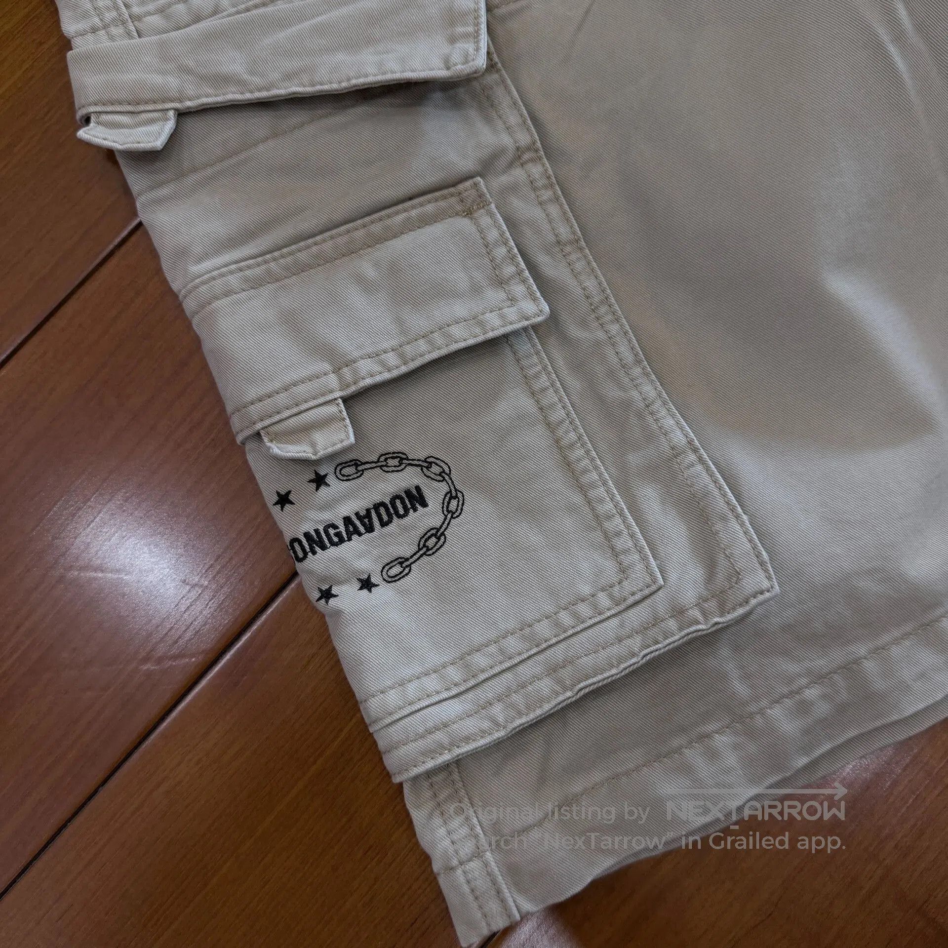NAADAM Songaadon Khaki Big Pocket Cargo Shorts. Size US 32 / EU 48 - 3 Thumbnail