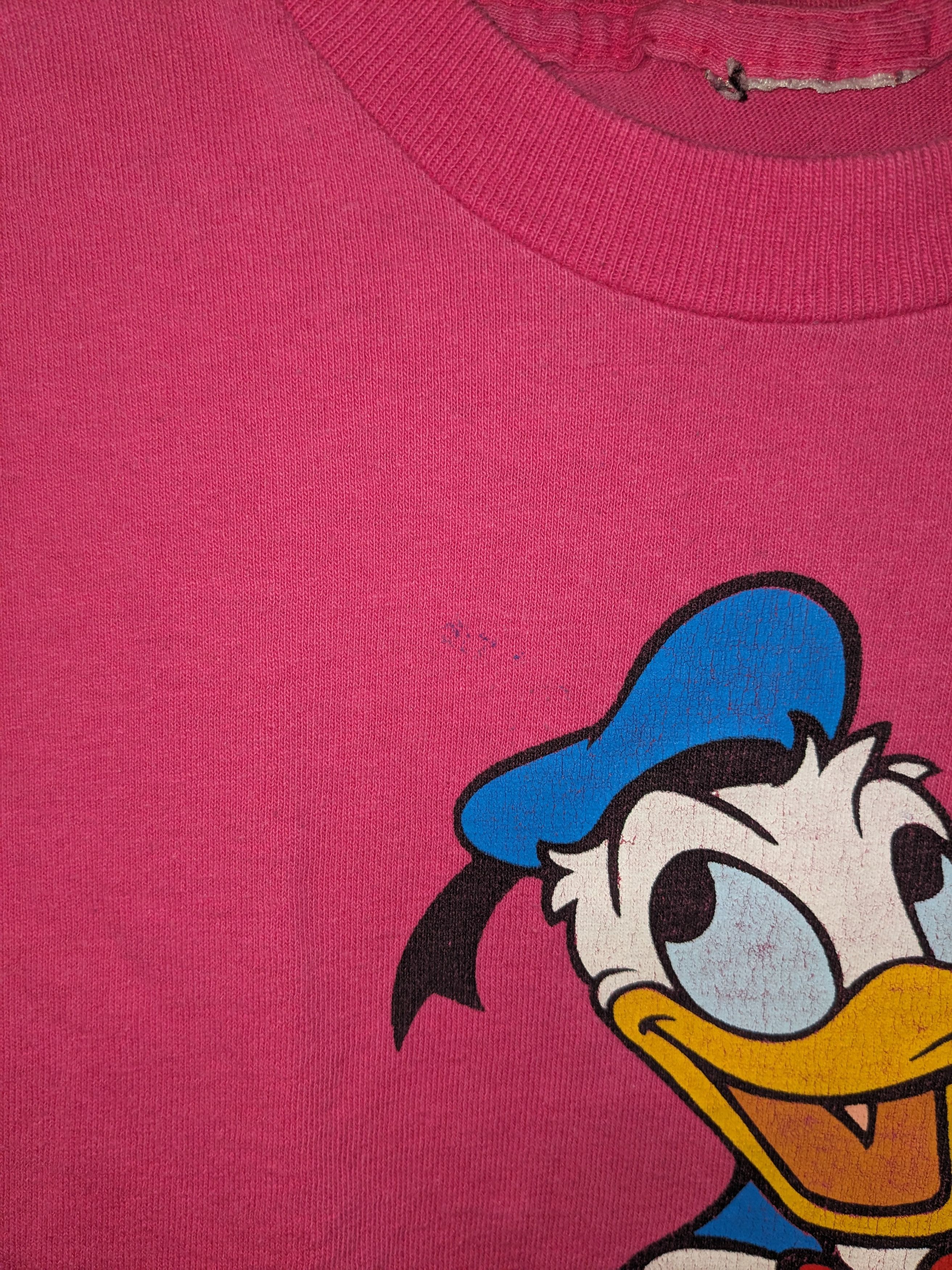 Disney × Vintage Vintage 90s Donald Duck Disney Character YOUTH Small T-Shirt Size US S / EU 44-46 / 1 - 5 Thumbnail