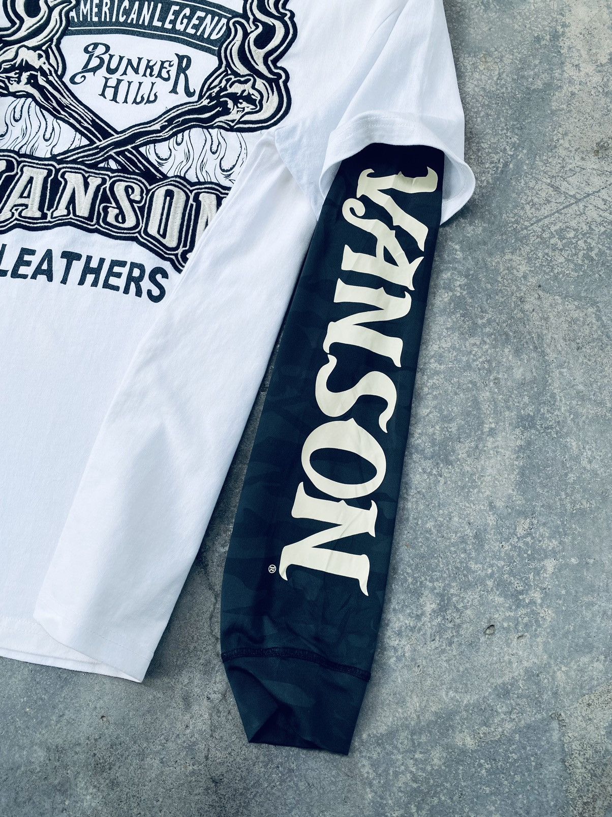 Vanson Leathers Vintage Vanson Leather Bunker hill Double Sleeve Rare Size US L / EU 52-54 / 3 - 18 Thumbnail