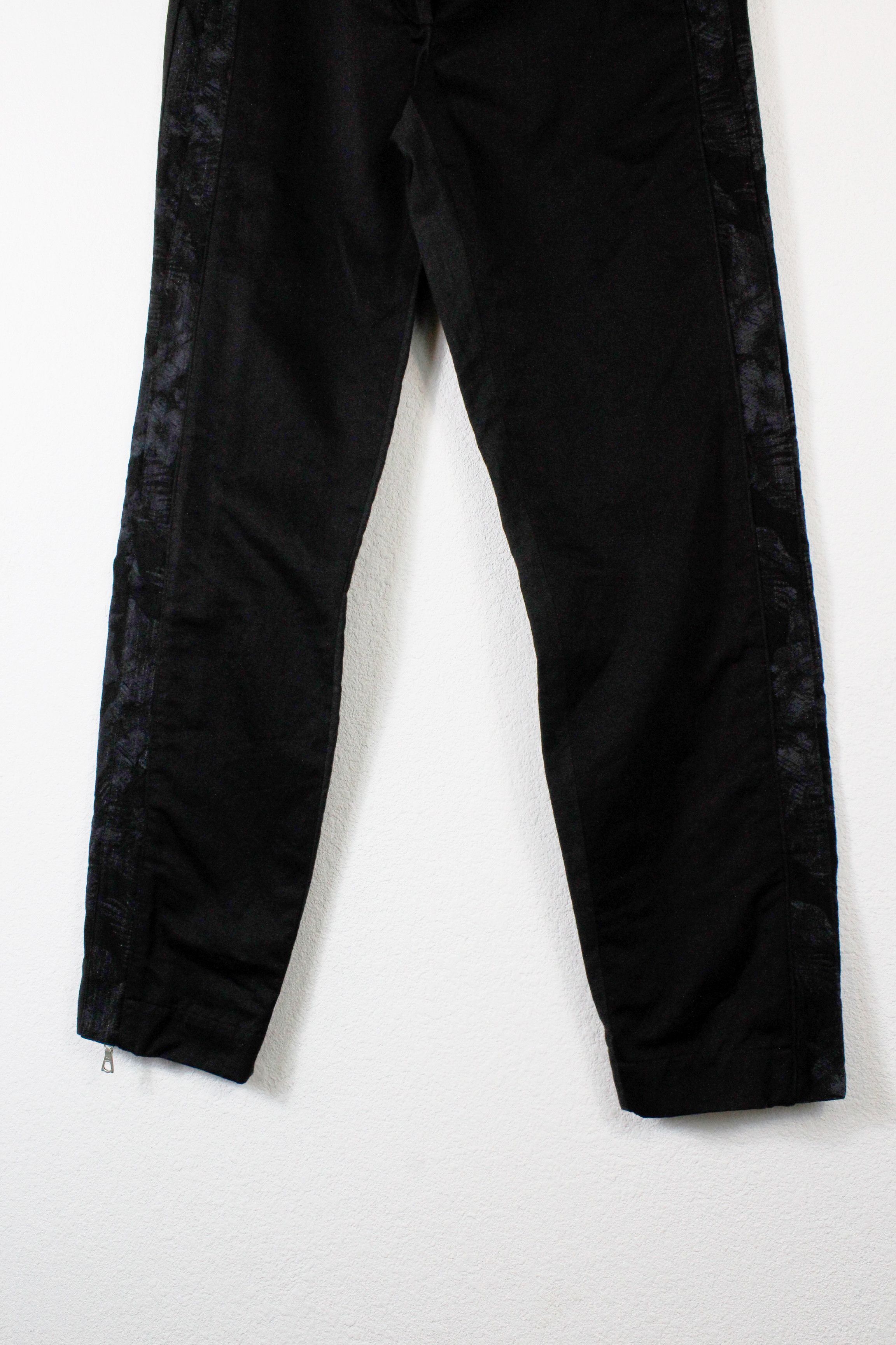 Dries Van Noten Womens Dries Van Noten Floral Tape Track Pants Trousers Size 27" / US 4 / IT 40 - 3 Thumbnail