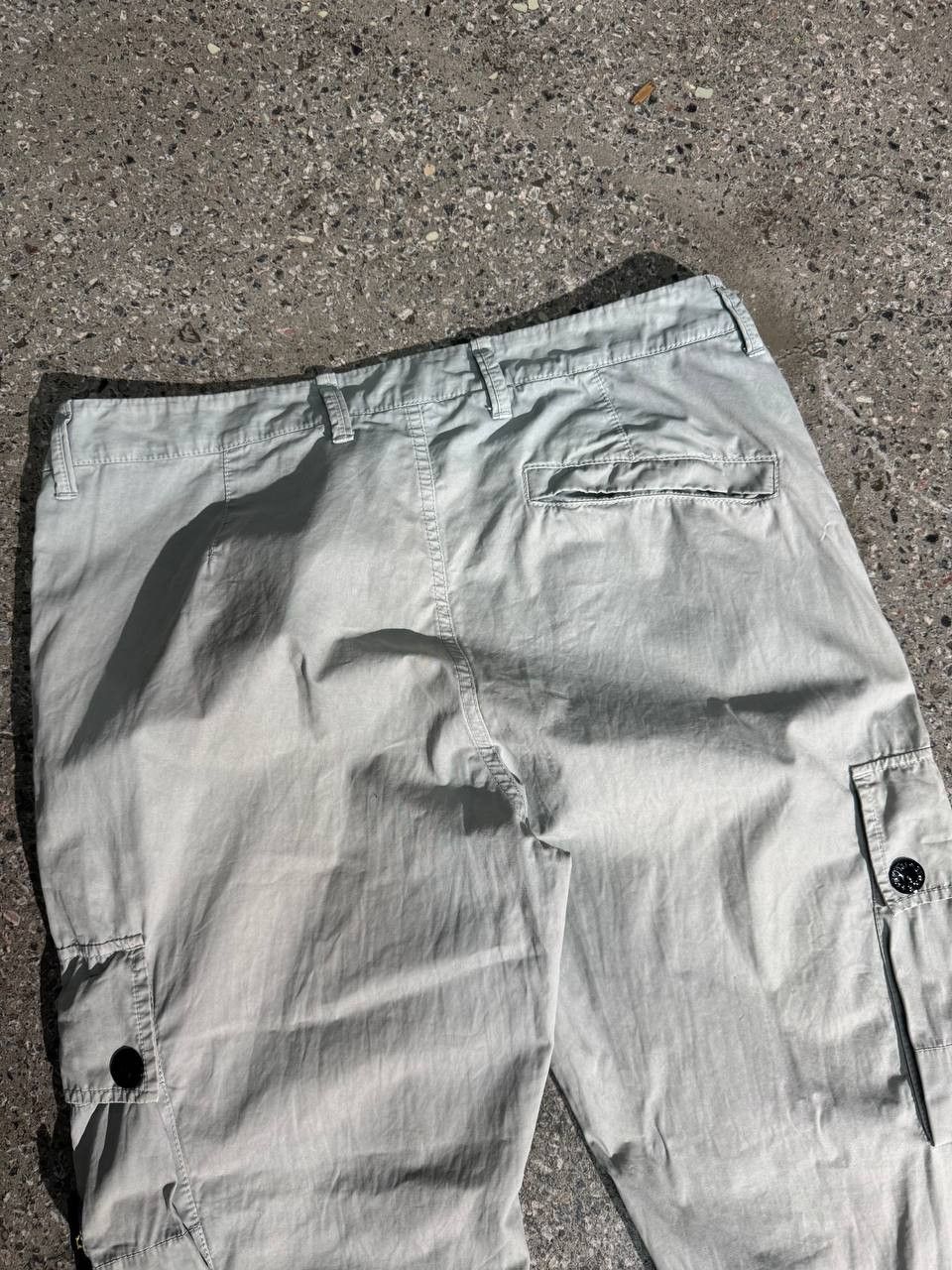 Stone Island Stone Island Garment Dyed Light Blue Cargo Pants Size US 33 - 5 Thumbnail