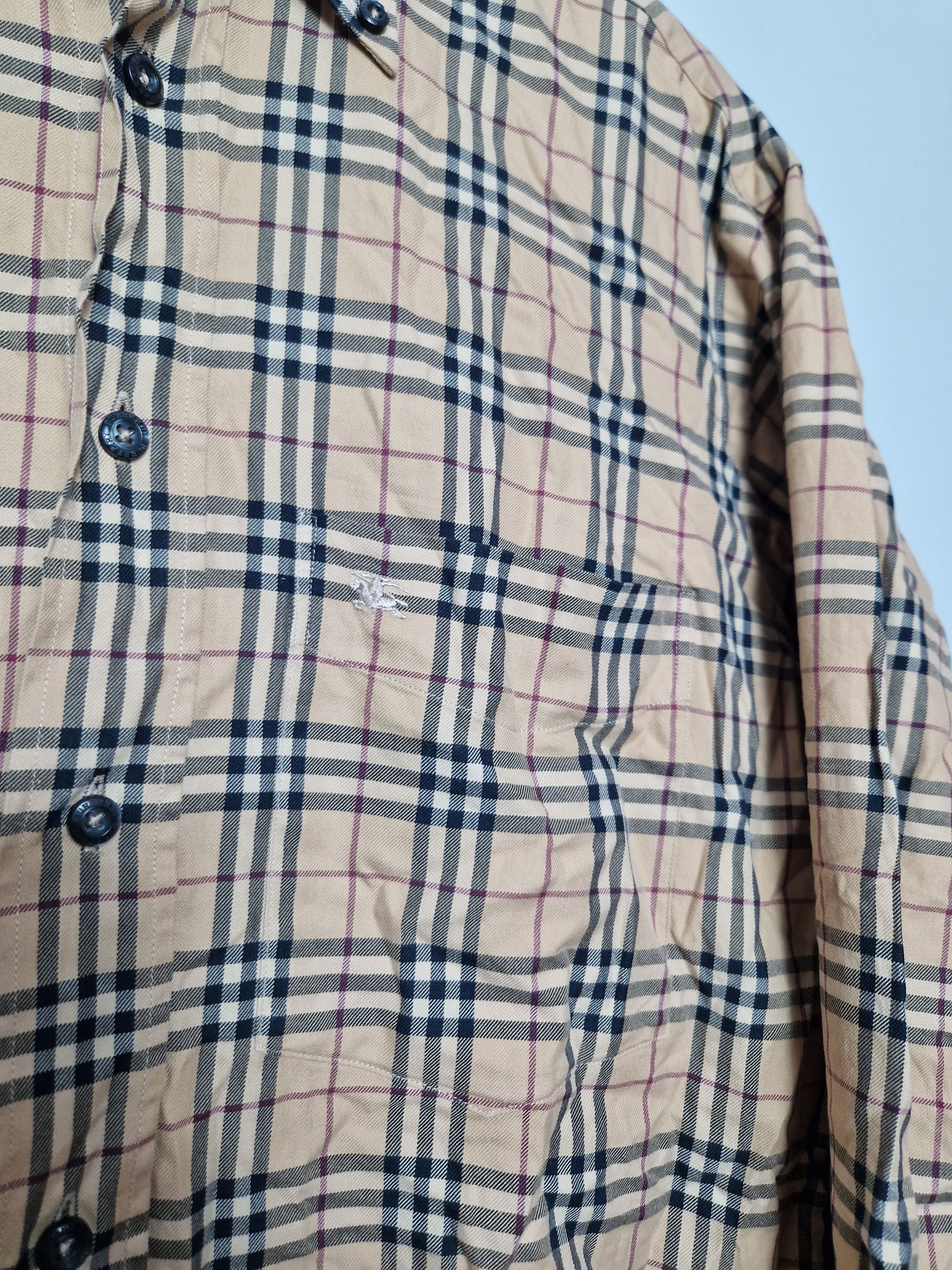 Burberry × Vintage Burberry vintage nova check shirt Size US XL / EU 56 / 4 - 5 Thumbnail