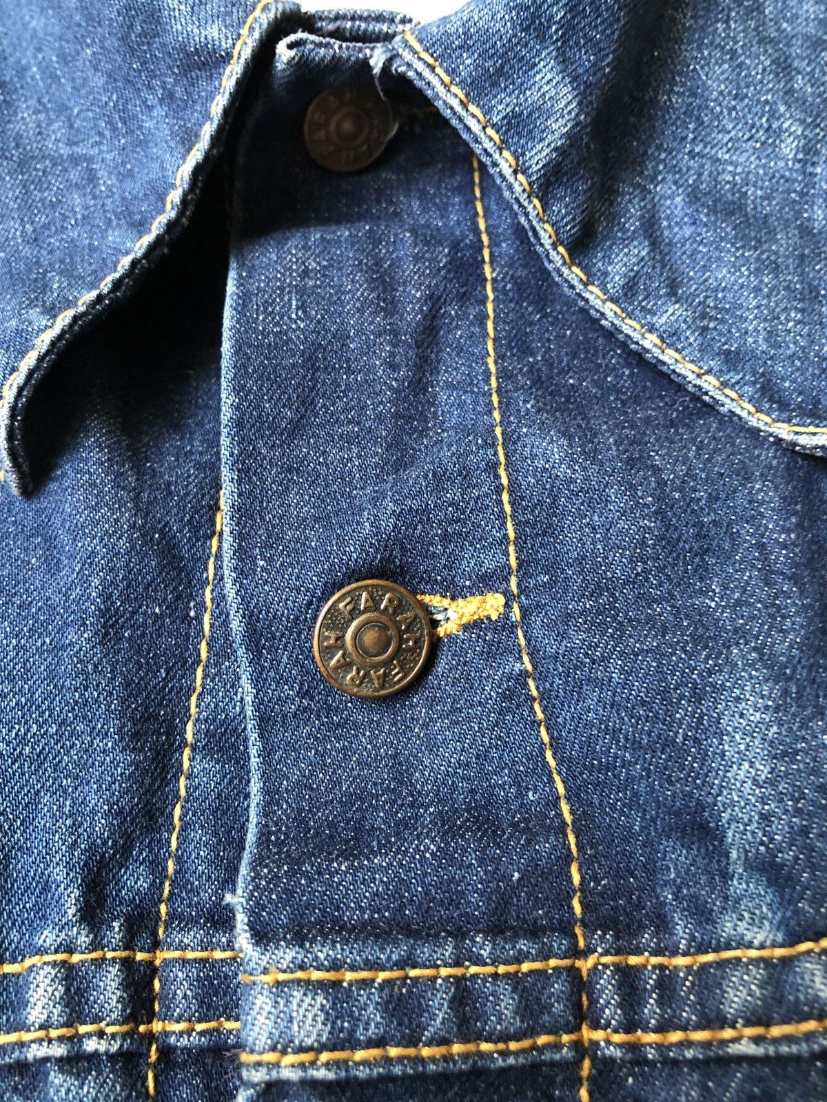 Cowboy Equipment × Farah × Vintage VINTAGE 70s FARAH DENIM JACKET HIPPIE MODS Size US L / EU 52-54 / 3 - 5 Thumbnail