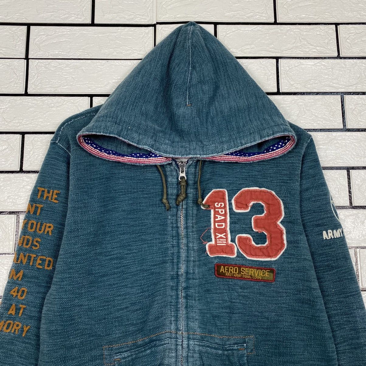Avirex 📌Vintage Bomber Zipper Hoodie Jacket Avirex Over Print Size US L / EU 52-54 / 3 - 4 Thumbnail