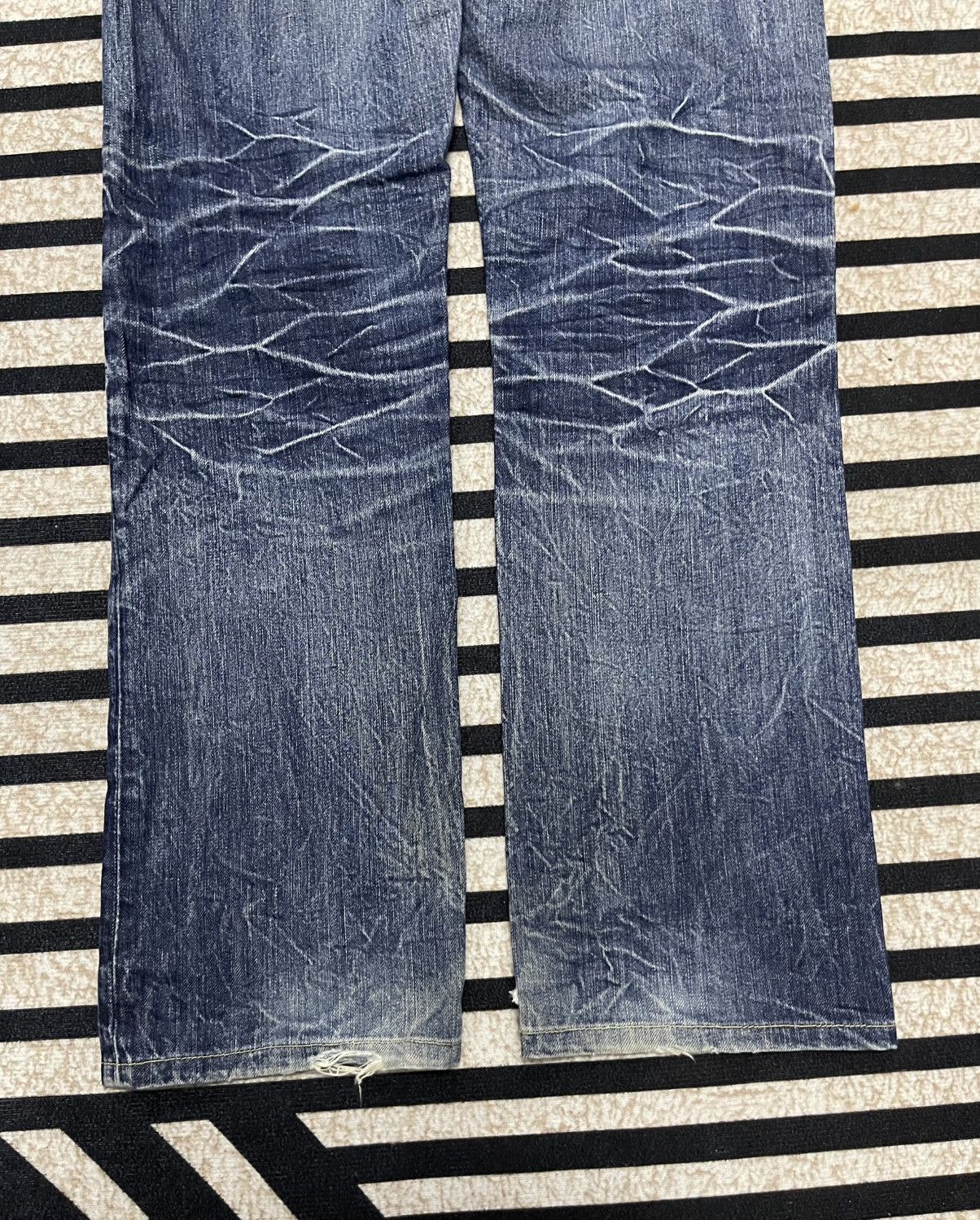 Uniqlo 2000s UNIQLO S002 WASHABLE DENIM JEANS RARE DESIGN Size US 32 / EU 48 - 13 Thumbnail