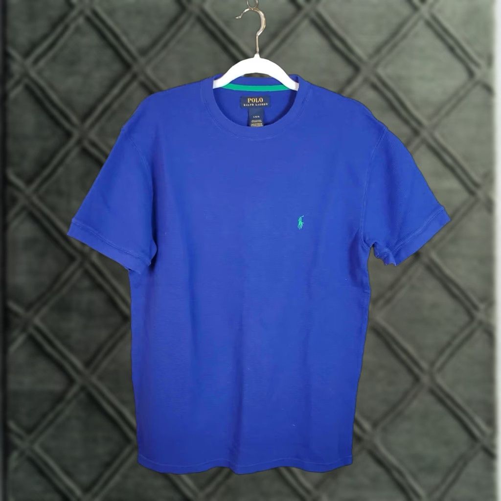 Polo Ralph Lauren Polo Ralph Lauren Shirt Mens L Short Sleeve Blue Size US L / EU 52-54 / 3 - 1 Thumbnail