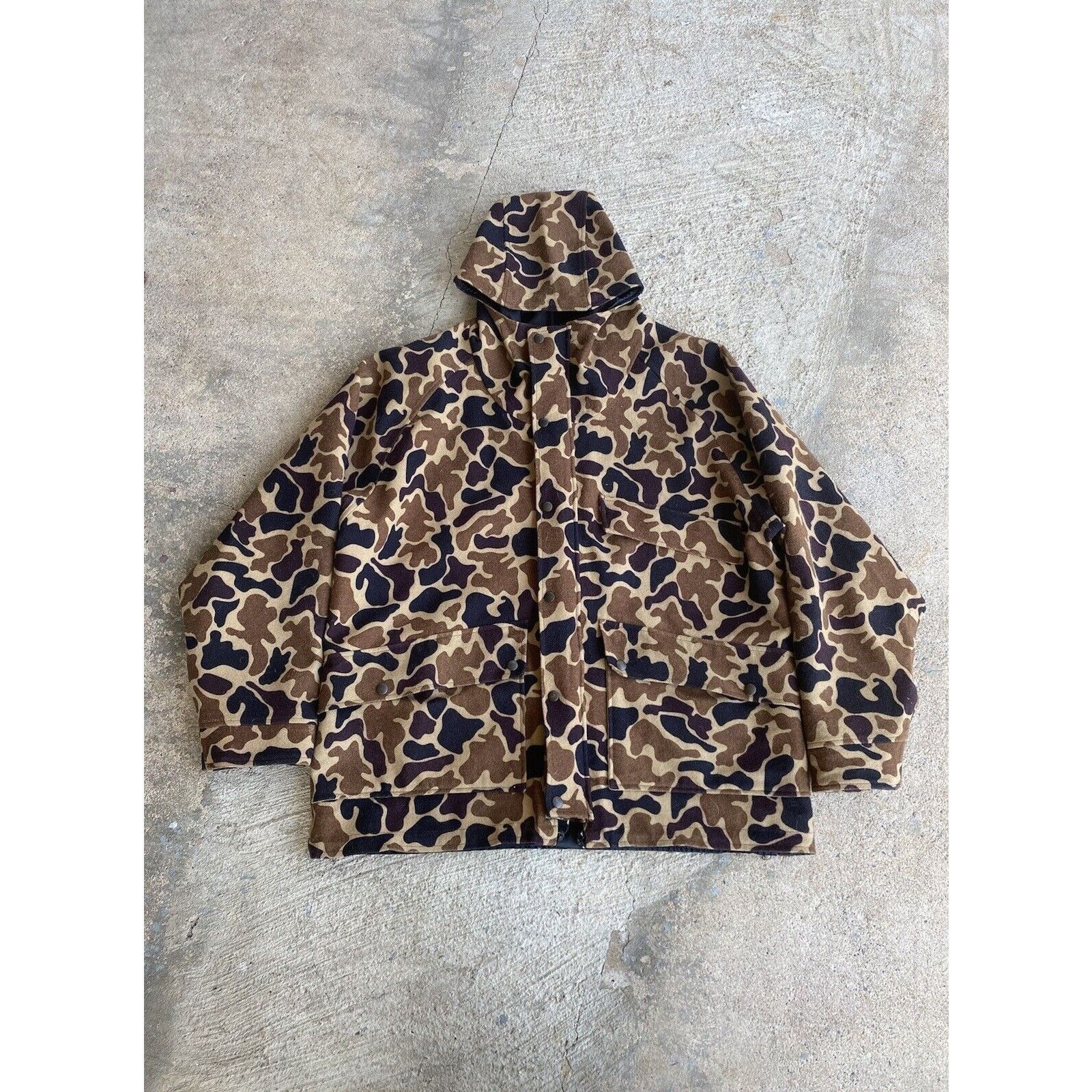 Woolrich Woolen Mills VTG WOOLRICH Size XL Made in USA Duck Camo Hunting Jacket Size US XL / EU 56 / 4 - 1 Thumbnail