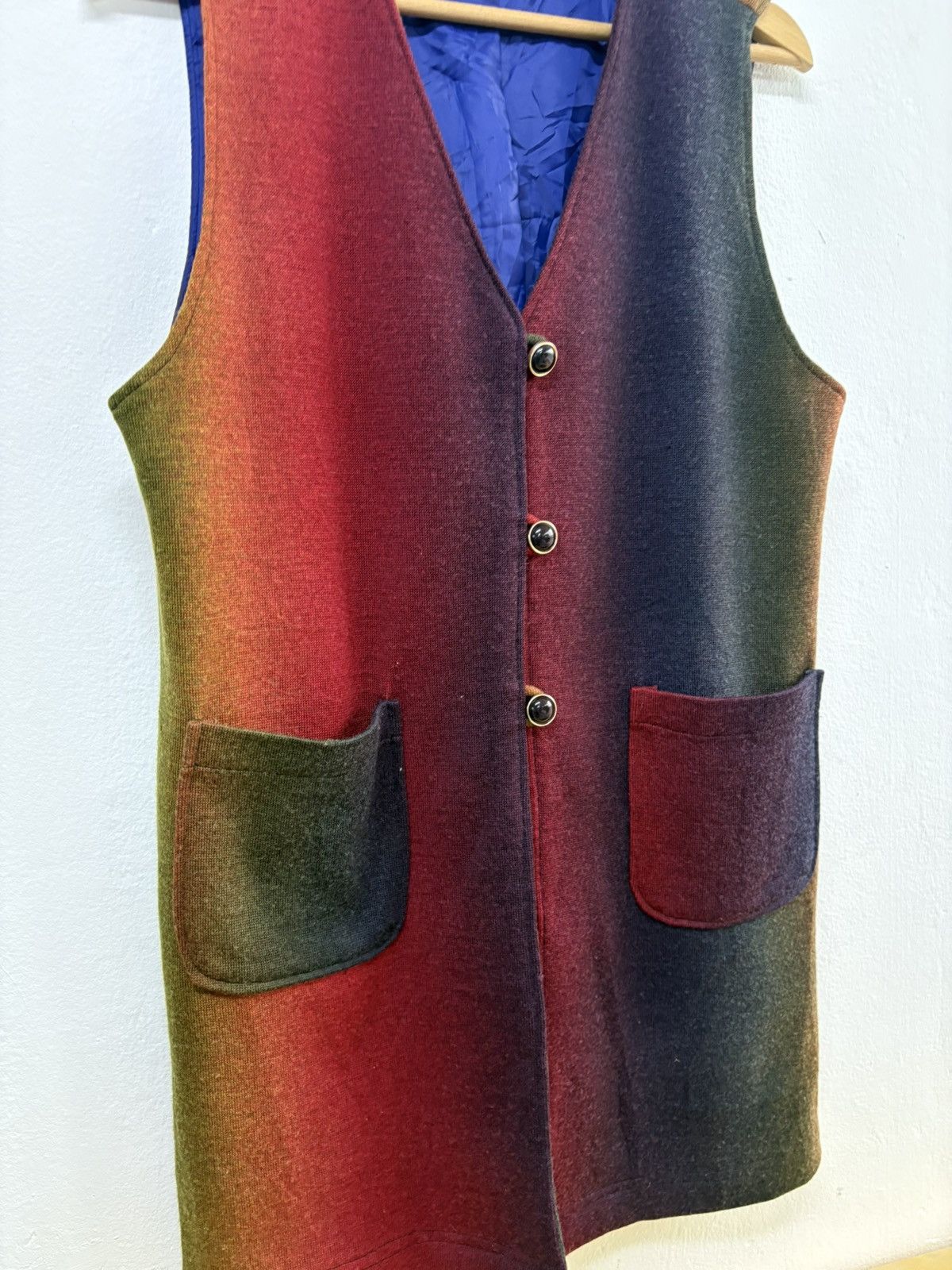 Vintage Vintage 80’s Wool Vest Rainbow Size US M / EU 48-50 / 2 - 12 Thumbnail