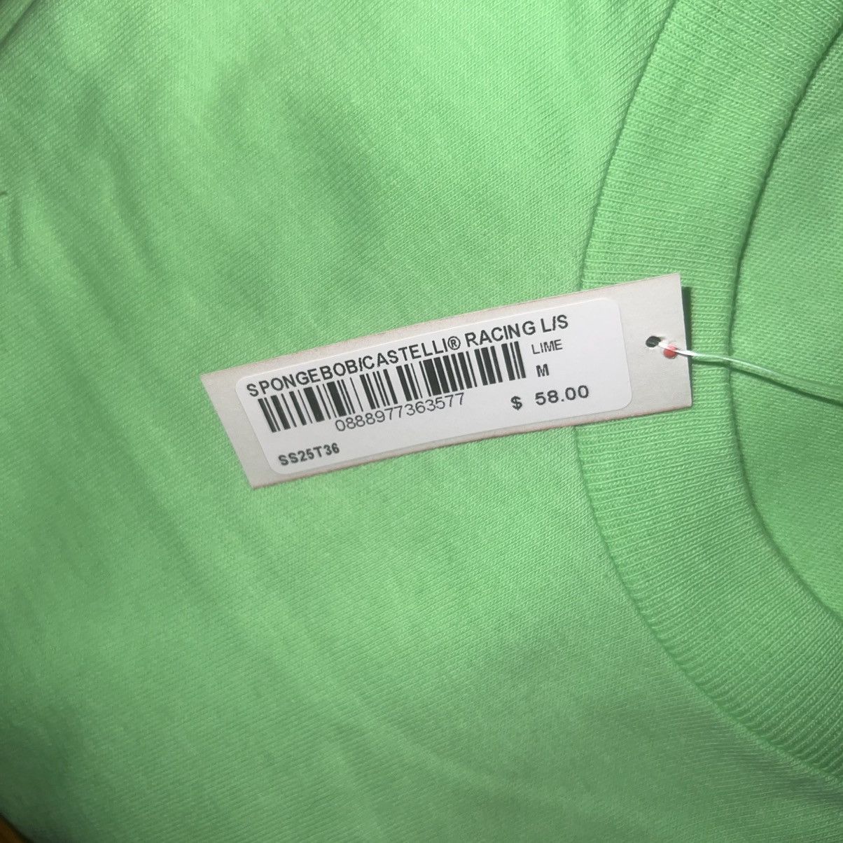 Supreme Supreme Spongebob Castel Racing L/S Tee Lime Green Size: M Size US M / EU 48-50 / 2 - 5 Thumbnail