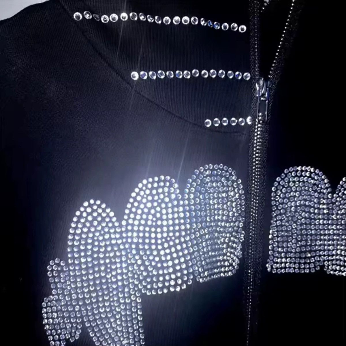 Custommade Grunge Rhinstone Spider Web Hoodie Size S / US 4 / IT 40 - 3 Thumbnail