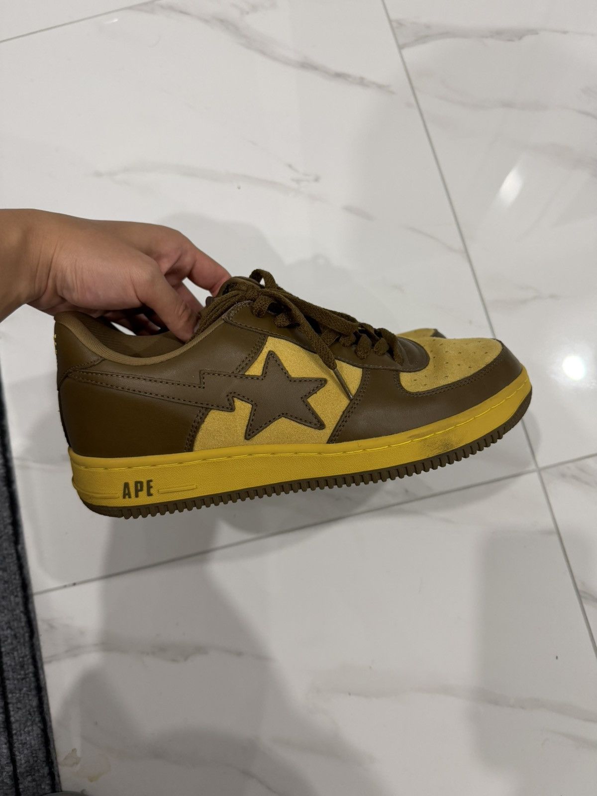 Bape Bapesta Leather Suede FS-001 Size 10.5 Size US 10.5 / EU 43-44 - 1 Thumbnail