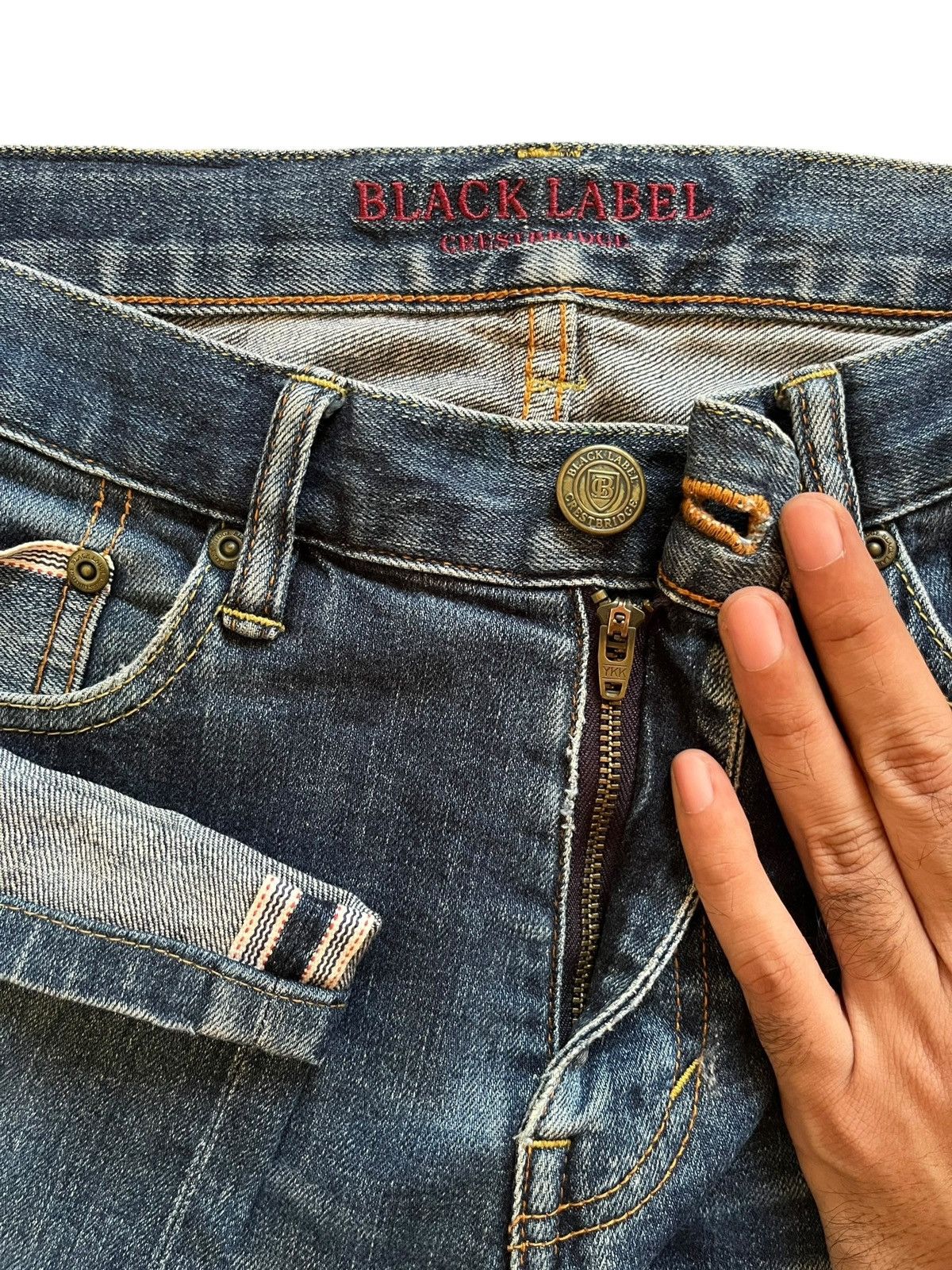 Black Label × Japanese Brand SALES🔥Vintage Black Label Selvedge Distress Jeans Size US 29 - 4 Thumbnail