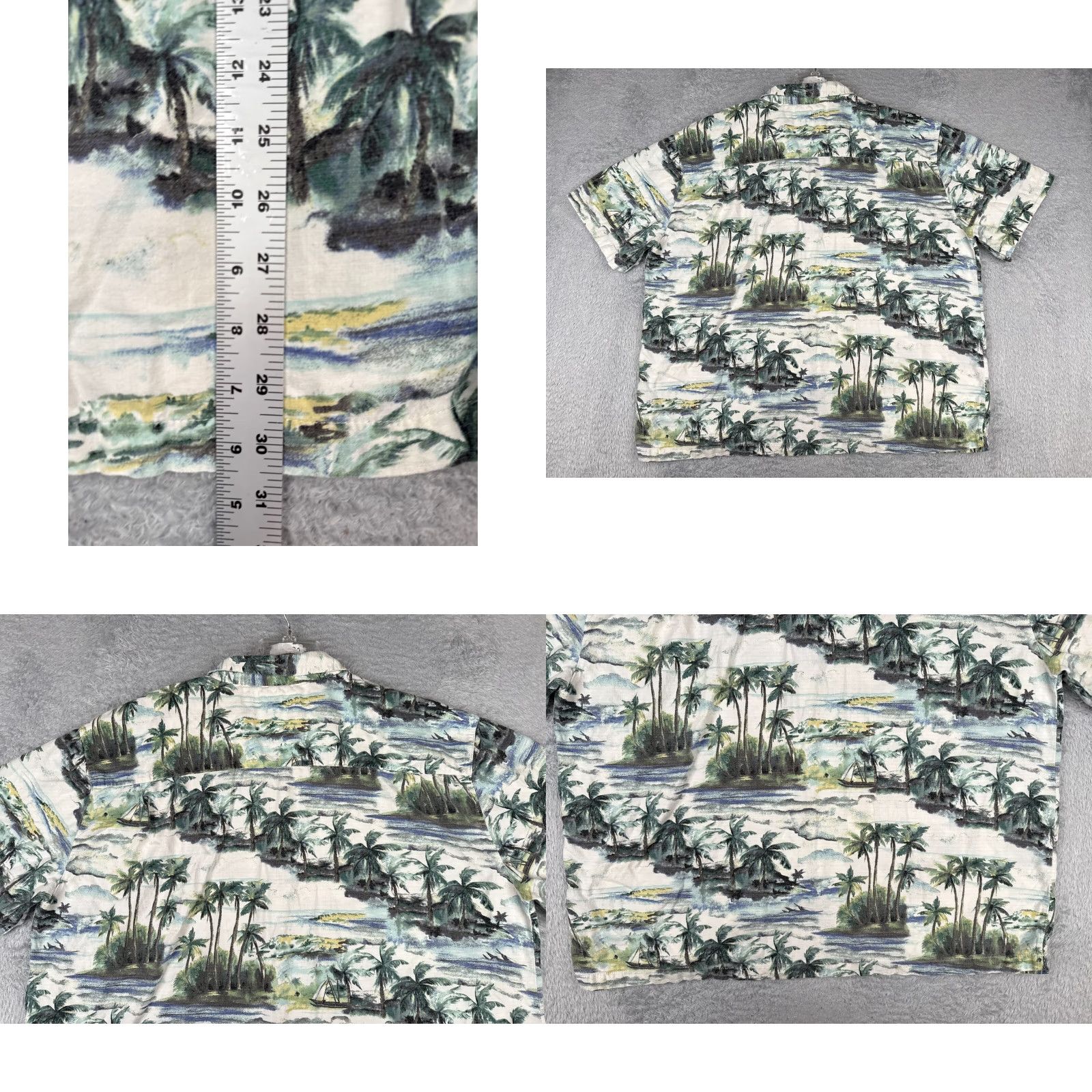 Vintage VINTAGE Joe Marlin Shirt Mens 3XL Green Palm Island Beach Print Cotton Blend Hawaii Size US XXL / EU 58 / 5 - 9 Thumbnail
