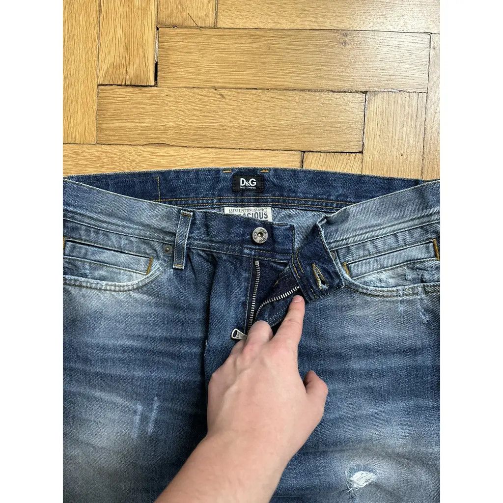 Dolce & Gabbana Dolce & Gabbana D&G Audacious Slim Distressed Jeans Size US 32 / EU 48 - 10 Thumbnail