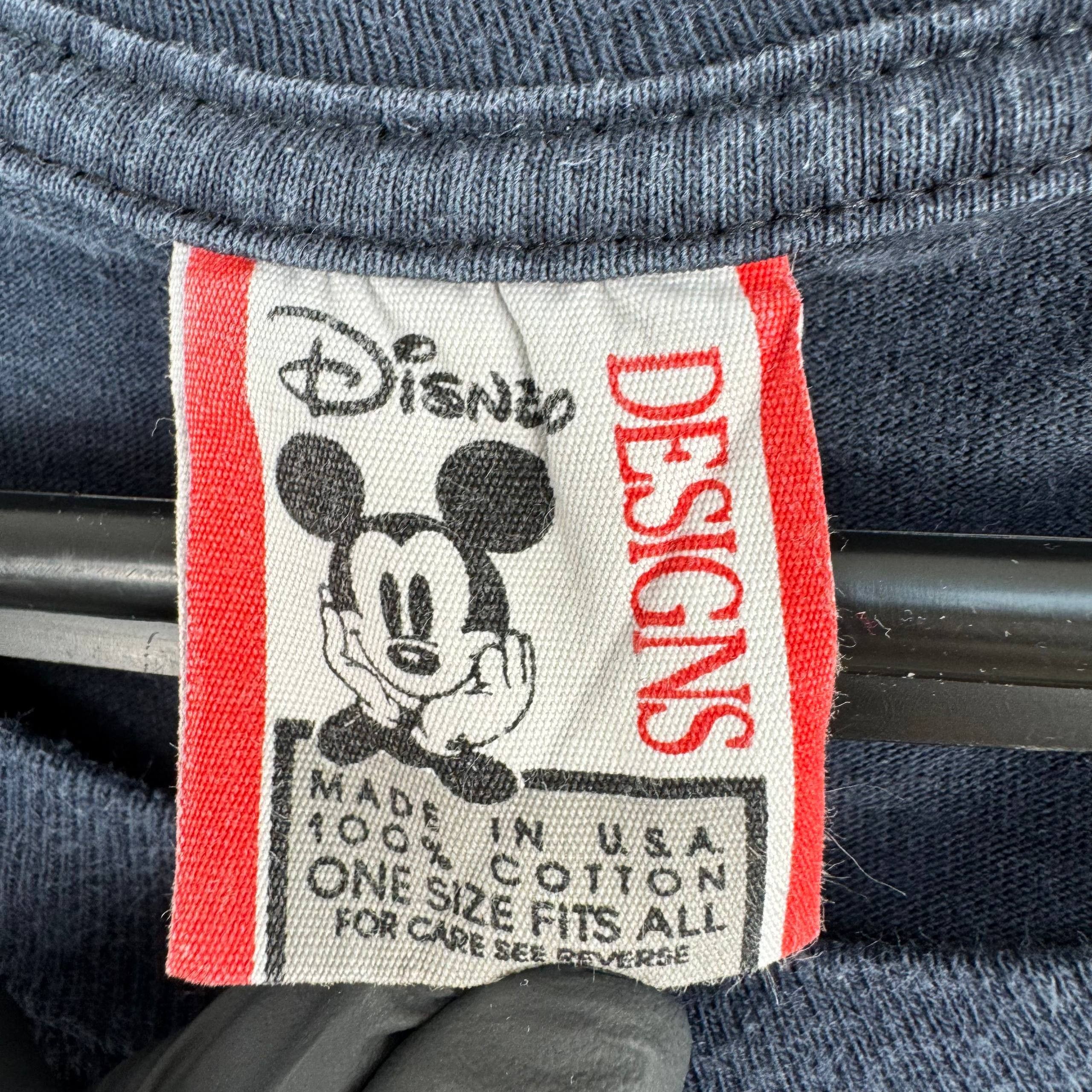 Disney Disney Mickey Mouse Graphic T-Shirt Black One Size (L) Size US L / EU 52-54 / 3 - 3 Thumbnail
