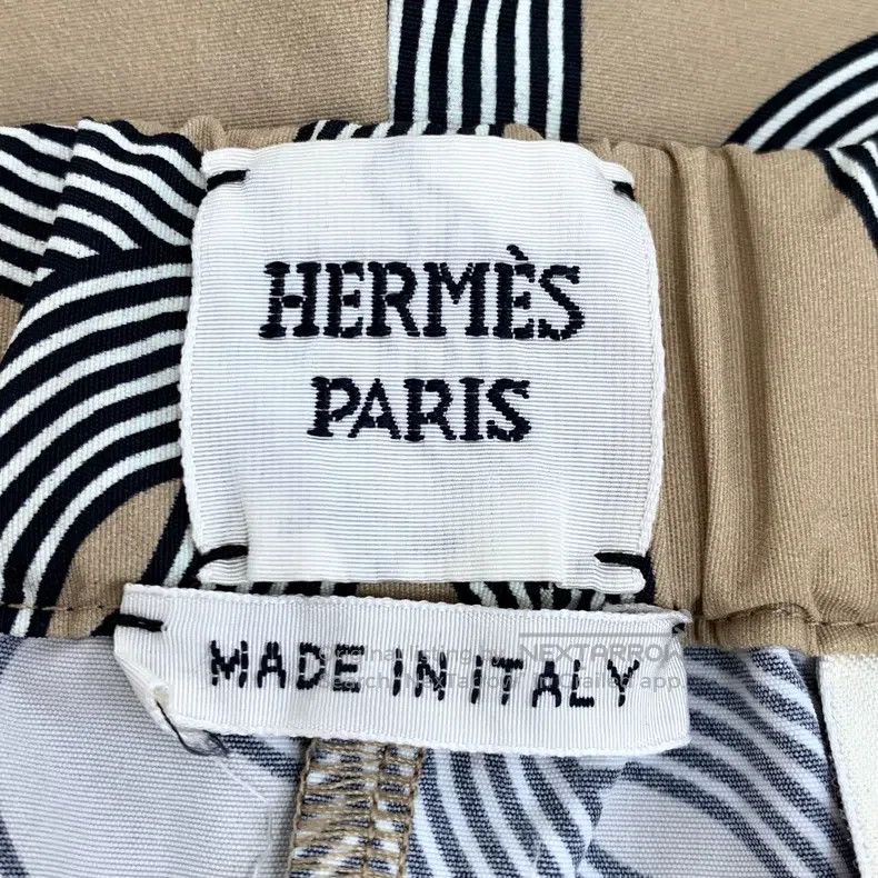 Hermes Hermes Brown chain lock buckle print drawstring casual sho Size 25" / US 0 / IT 36 - 5 Thumbnail