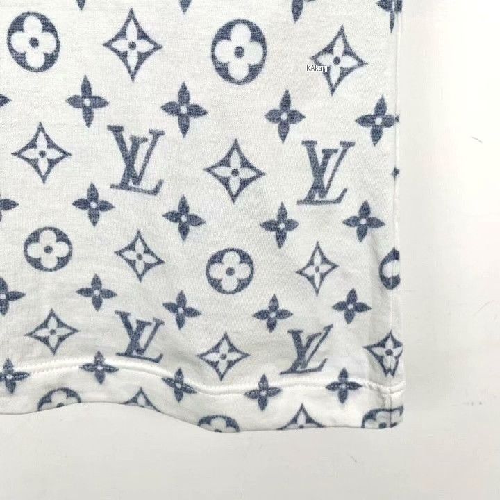 Louis Vuitton Louis Vuitton 2022 White Monogram Cotton T-Shirt Size US L / EU 52-54 / 3 - 4 Thumbnail