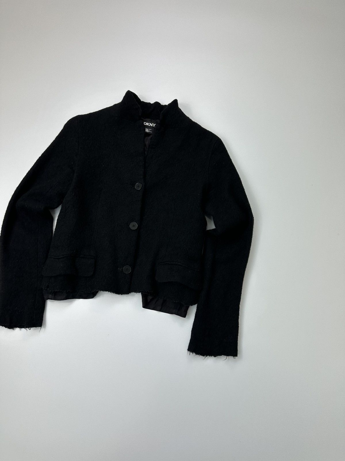 DKNY DKNY Wool Blazer Black Made In Korea Size L / US 10 / IT 46 - 3 Thumbnail