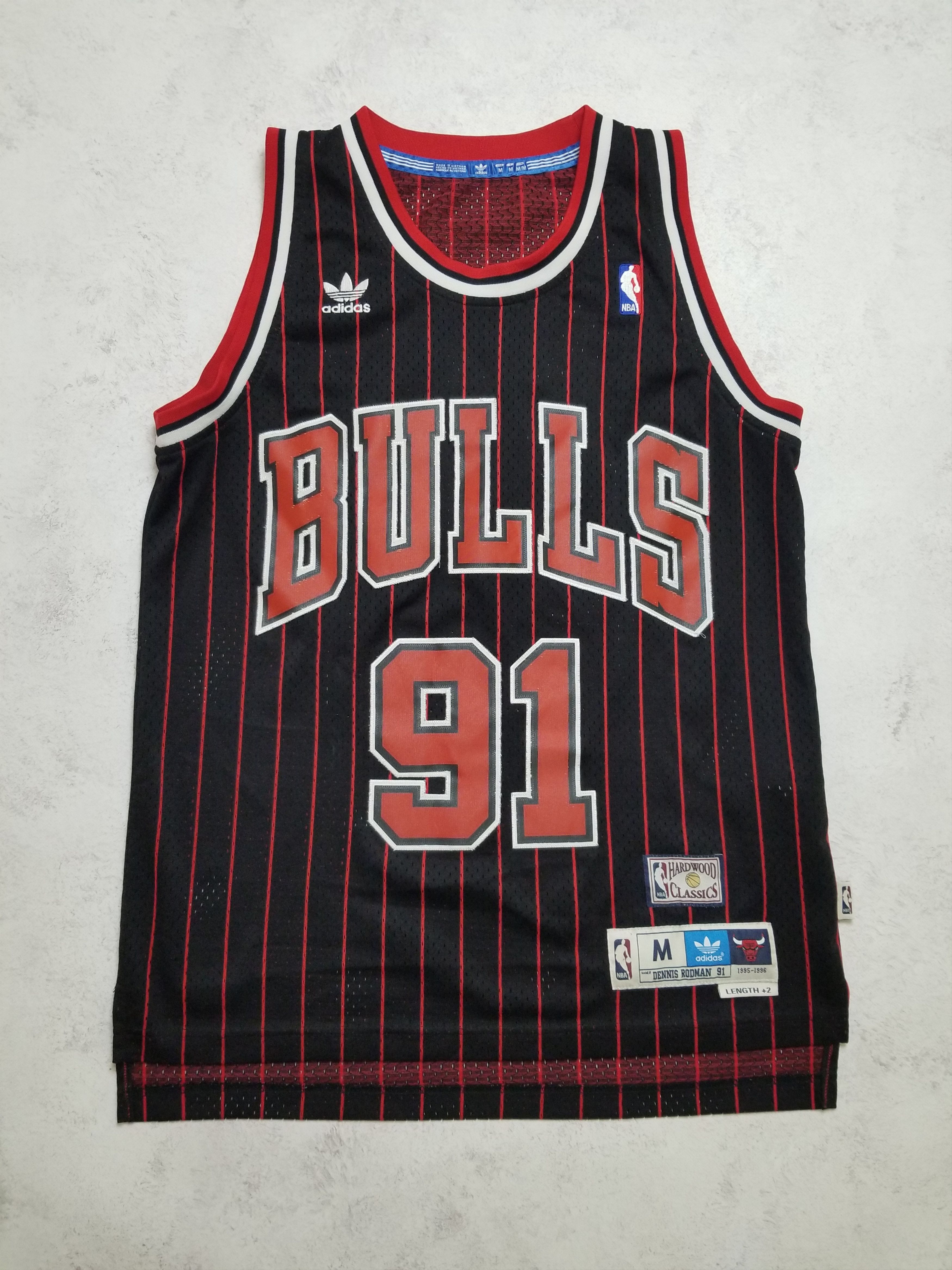Adidas Dennis Rodman #91 Chicago Bulls NBA Embroidered Jersey Size US M / EU 48-50 / 2 - 1 Thumbnail