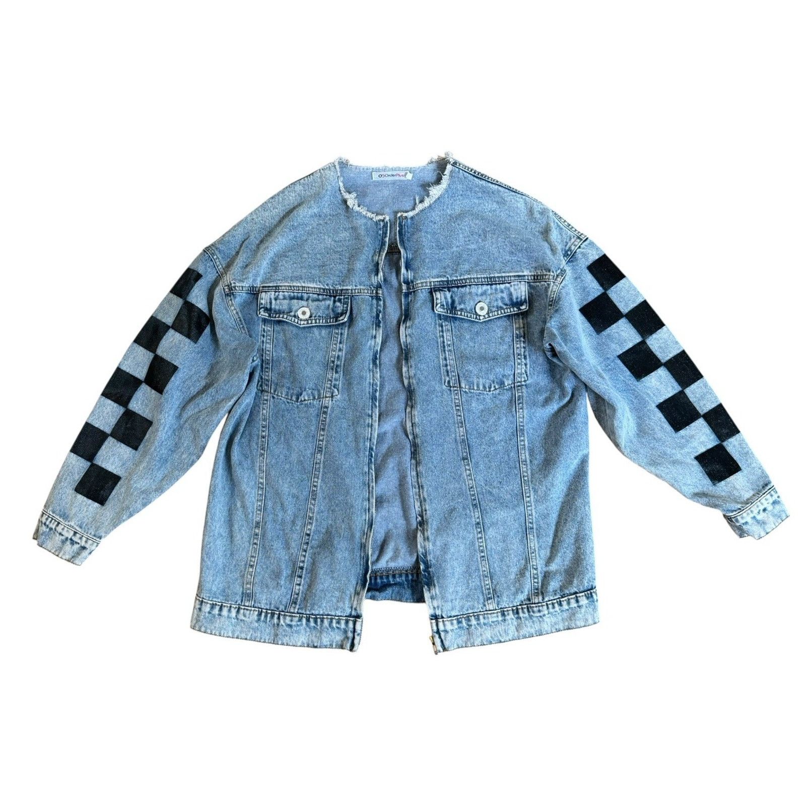 Other NIRVANA Denim Jacket 90s Punk Rock Retro Vintage Checkered M Size M / US 6-8 / IT 42-44 - 3 Thumbnail
