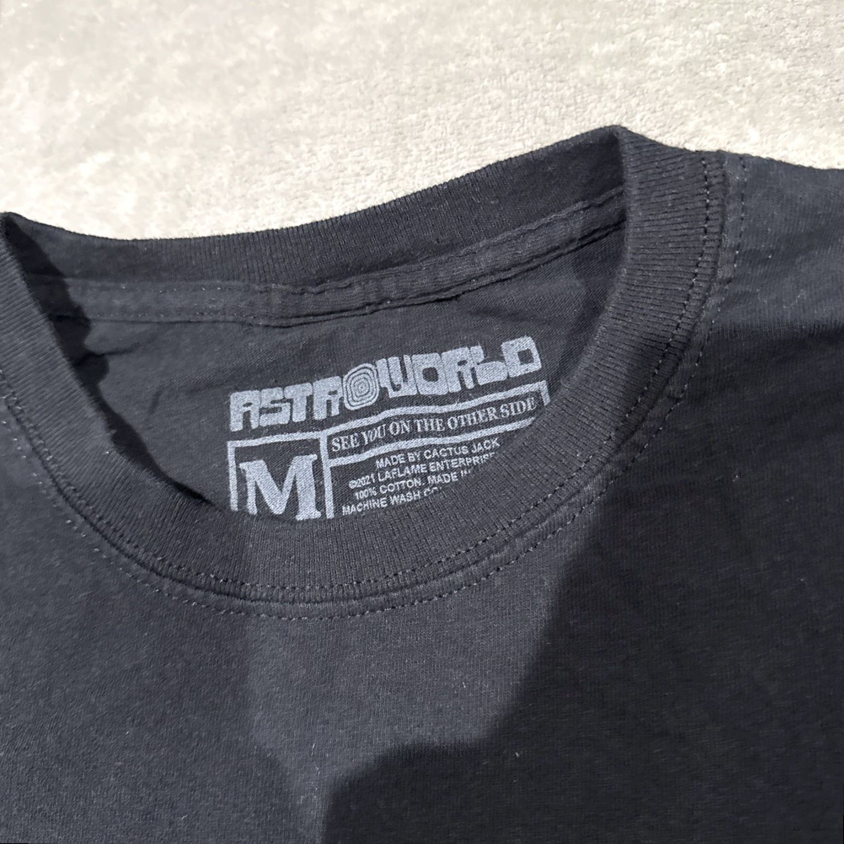 Other Astroworld T-Shirt Mens Medium Black See You On The Other Side Utopia Graphic Shirt Size US M / EU 48-50 / 2 - 3 Thumbnail