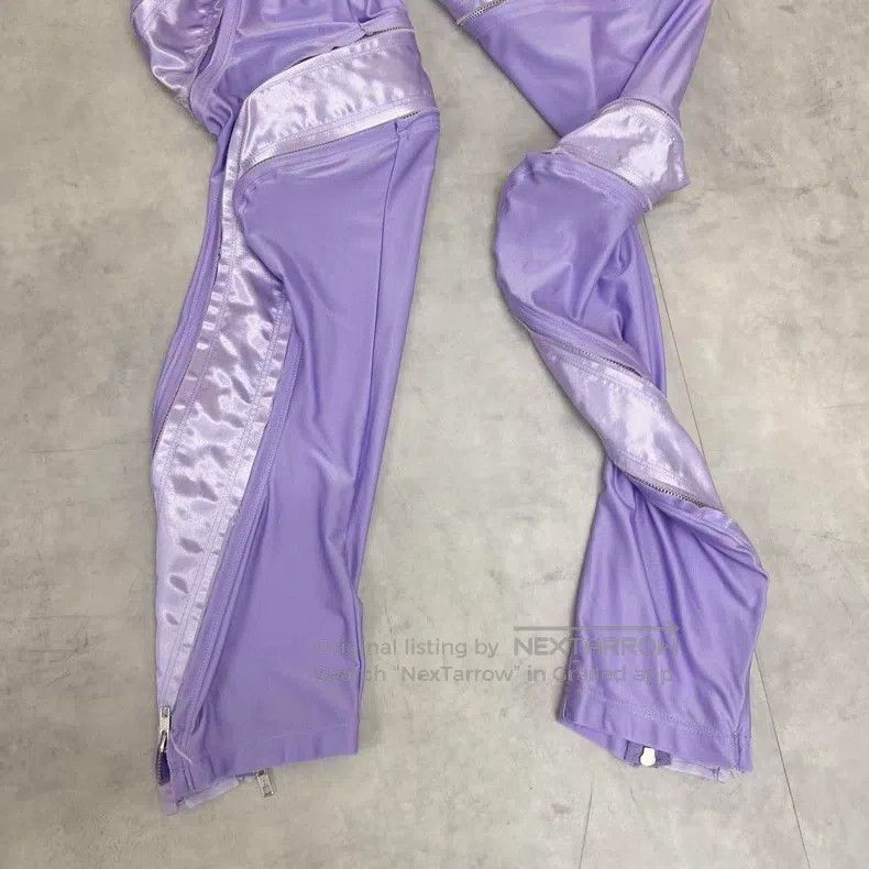 Comme des Garcons Comme Des Garcons size M Purple vintage zipper design legg Size 23" - 4 Thumbnail