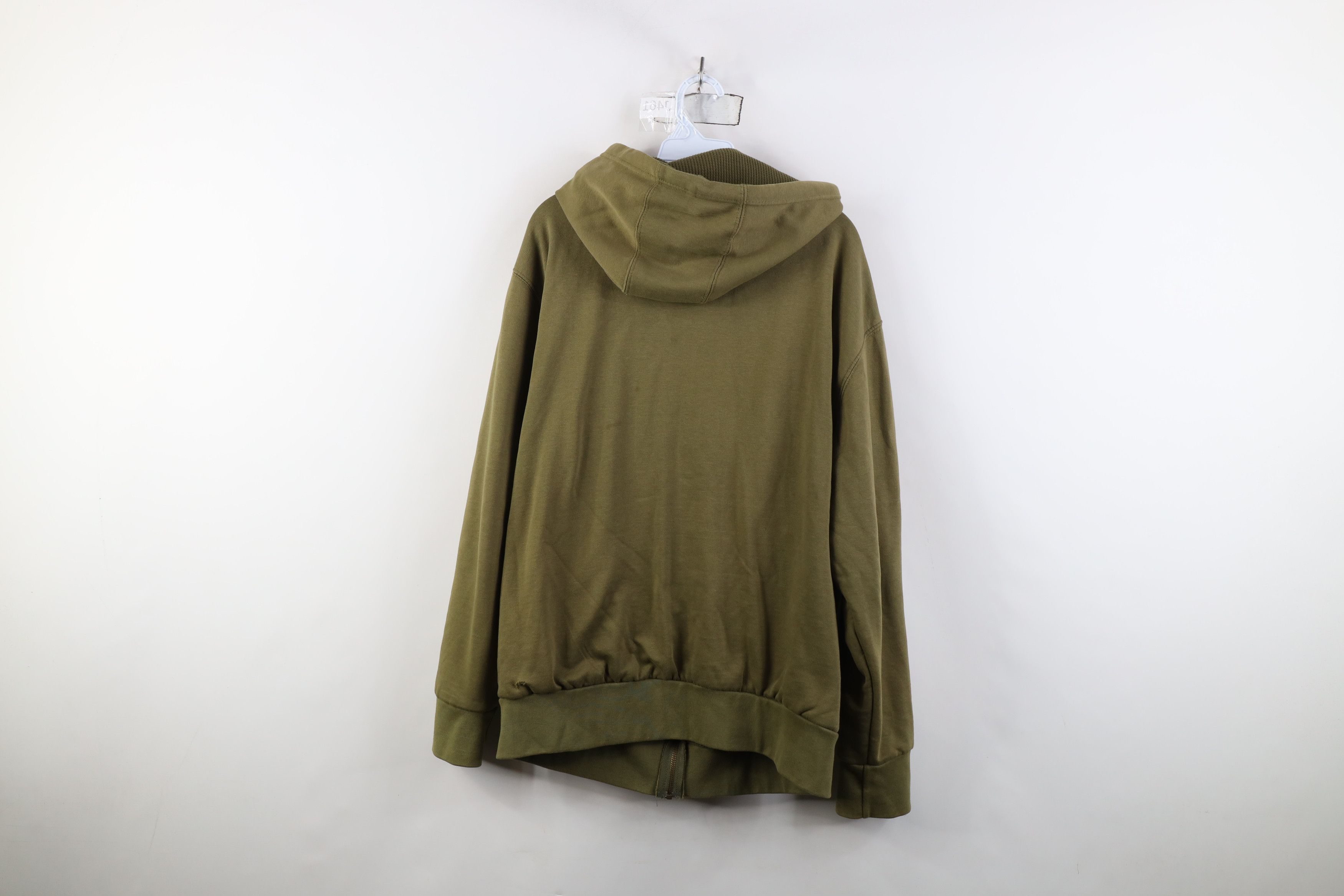 Vintage Vintage 90s Y2K Streetwear Waffle Knit Lined Full Zip Hoodie Size US XL / EU 56 / 4 - 13 Thumbnail