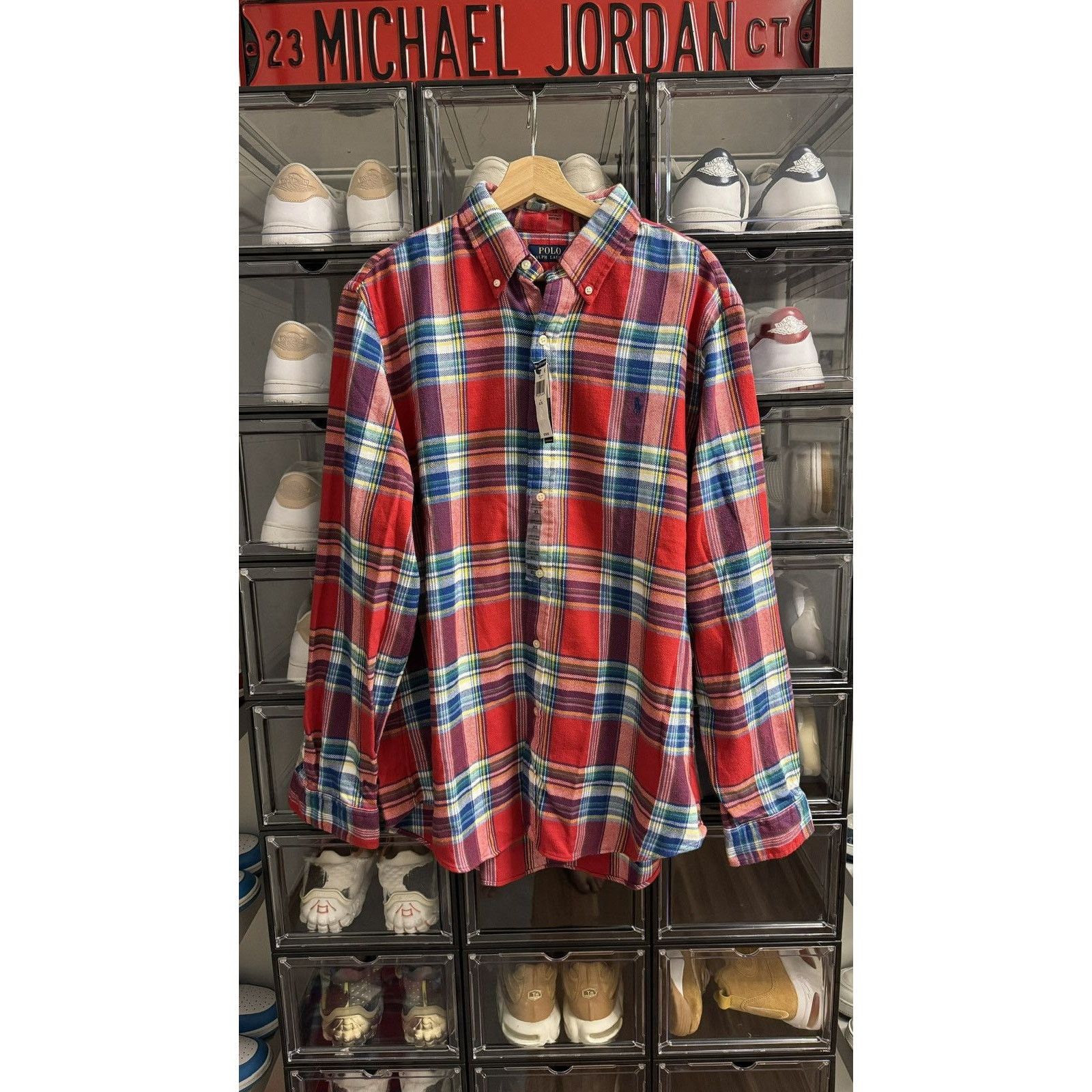 Polo Ralph Lauren Polo Ralph Lauren Classic Fit Brushed Flannel Shirt Size XL Size US XL / EU 56 / 4 - 1 Thumbnail